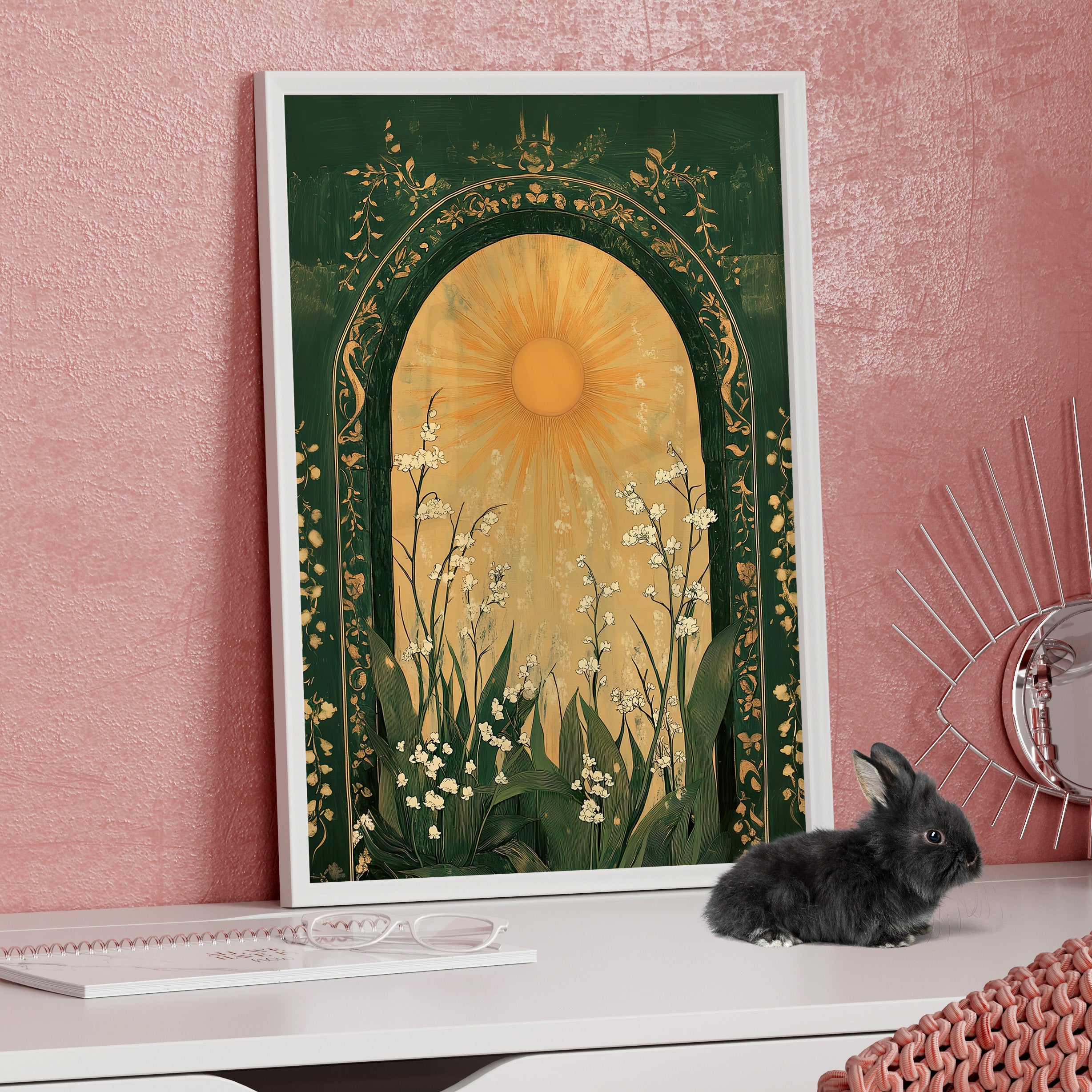 Framed Paper Print - Lily of the Valley Archway