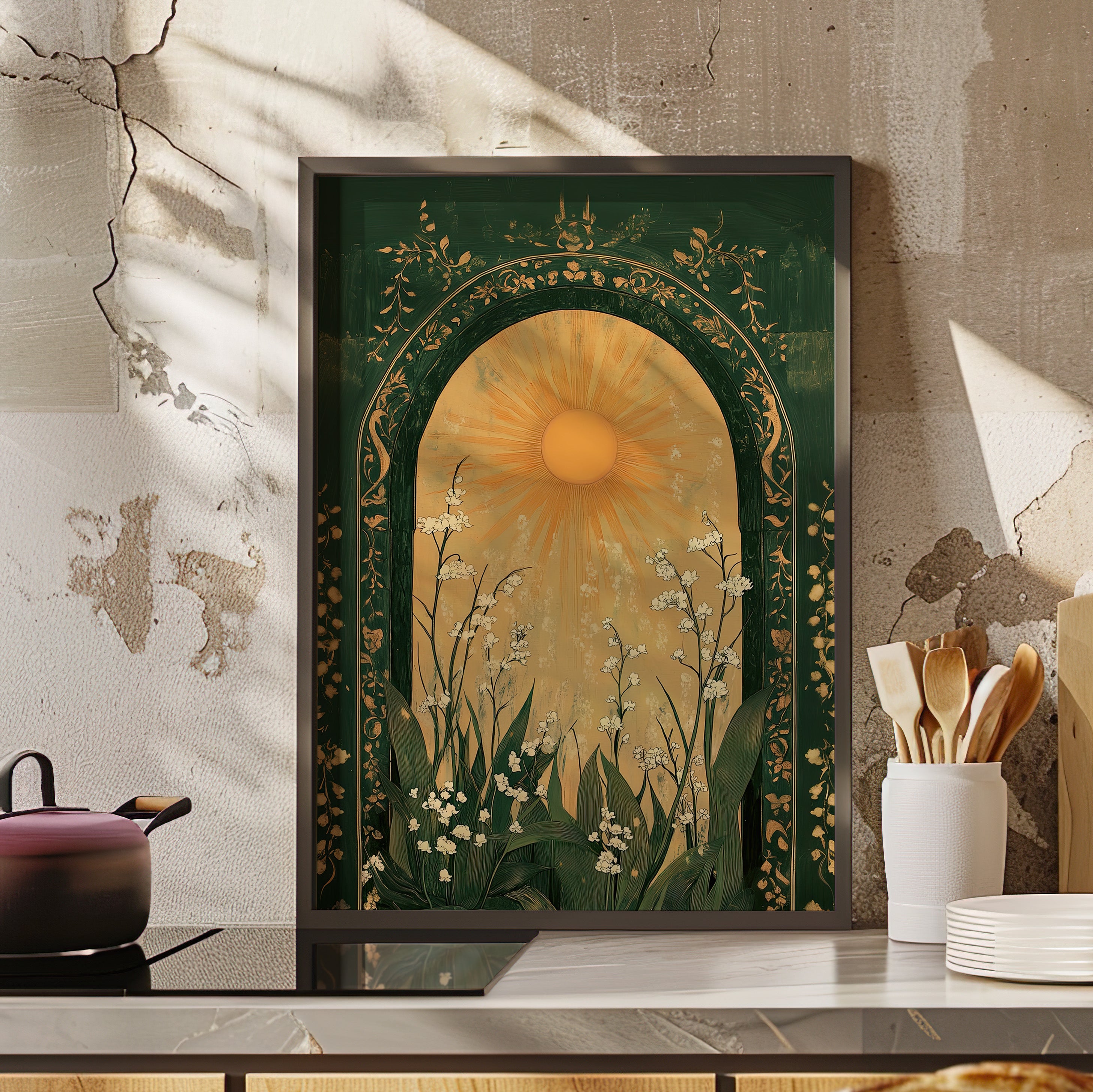 Framed Paper Print - Lily of the Valley Archway