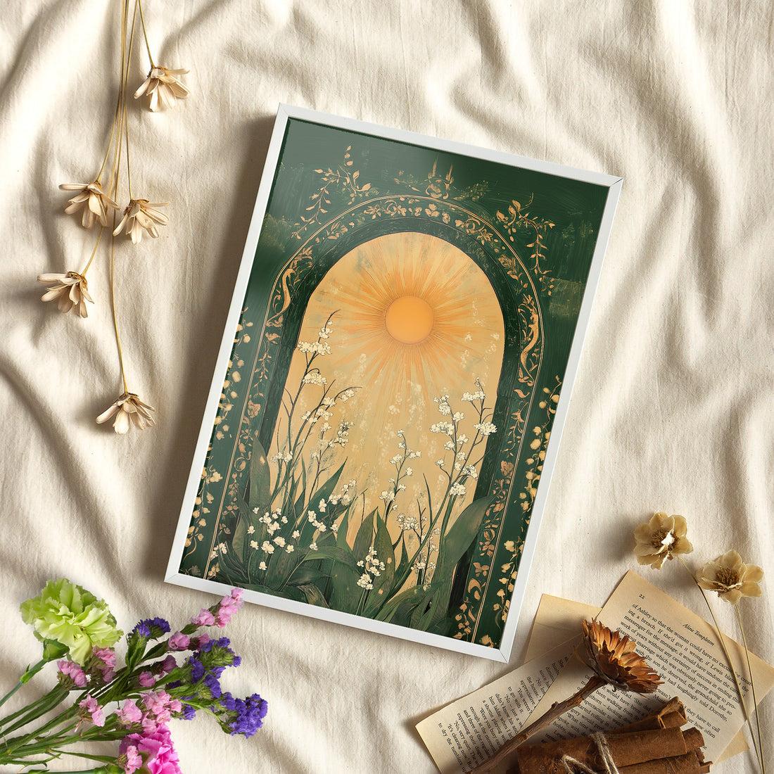 Framed Paper Print - Lily of the Valley Archway