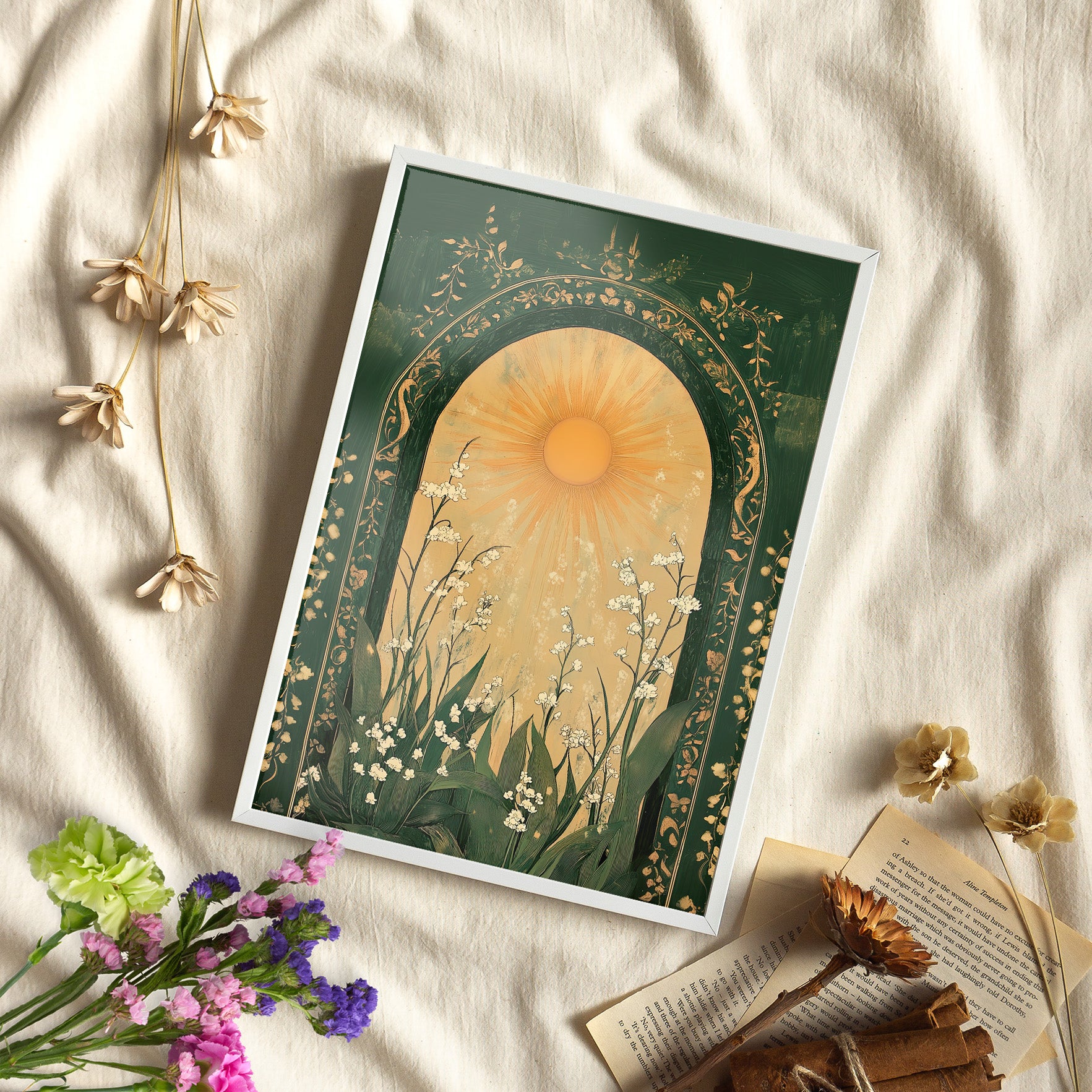 Framed Paper Print - Lily of the Valley Archway