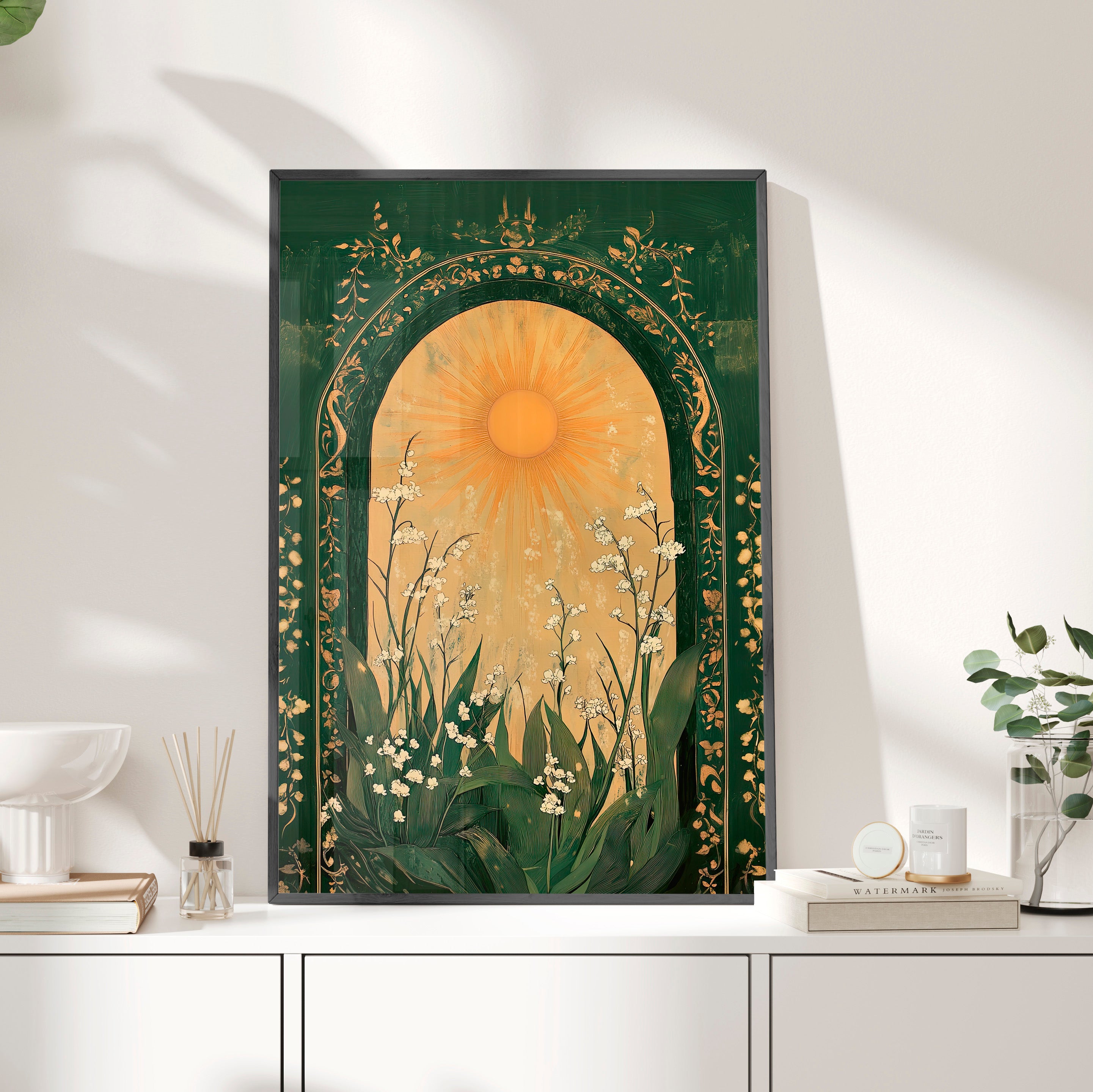 Framed Paper Print - Lily of the Valley Archway