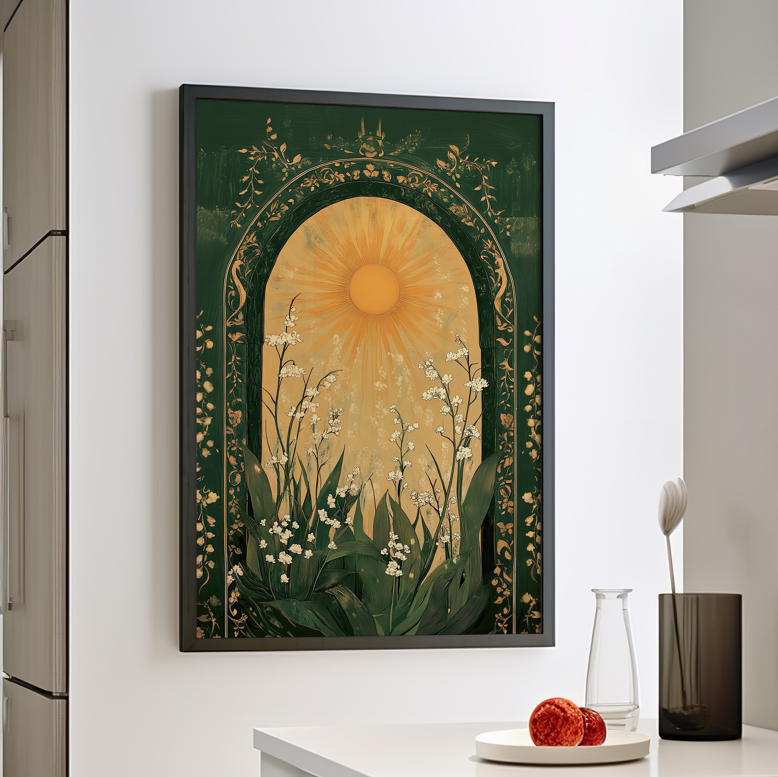 Framed Paper Print - Lily of the Valley Archway