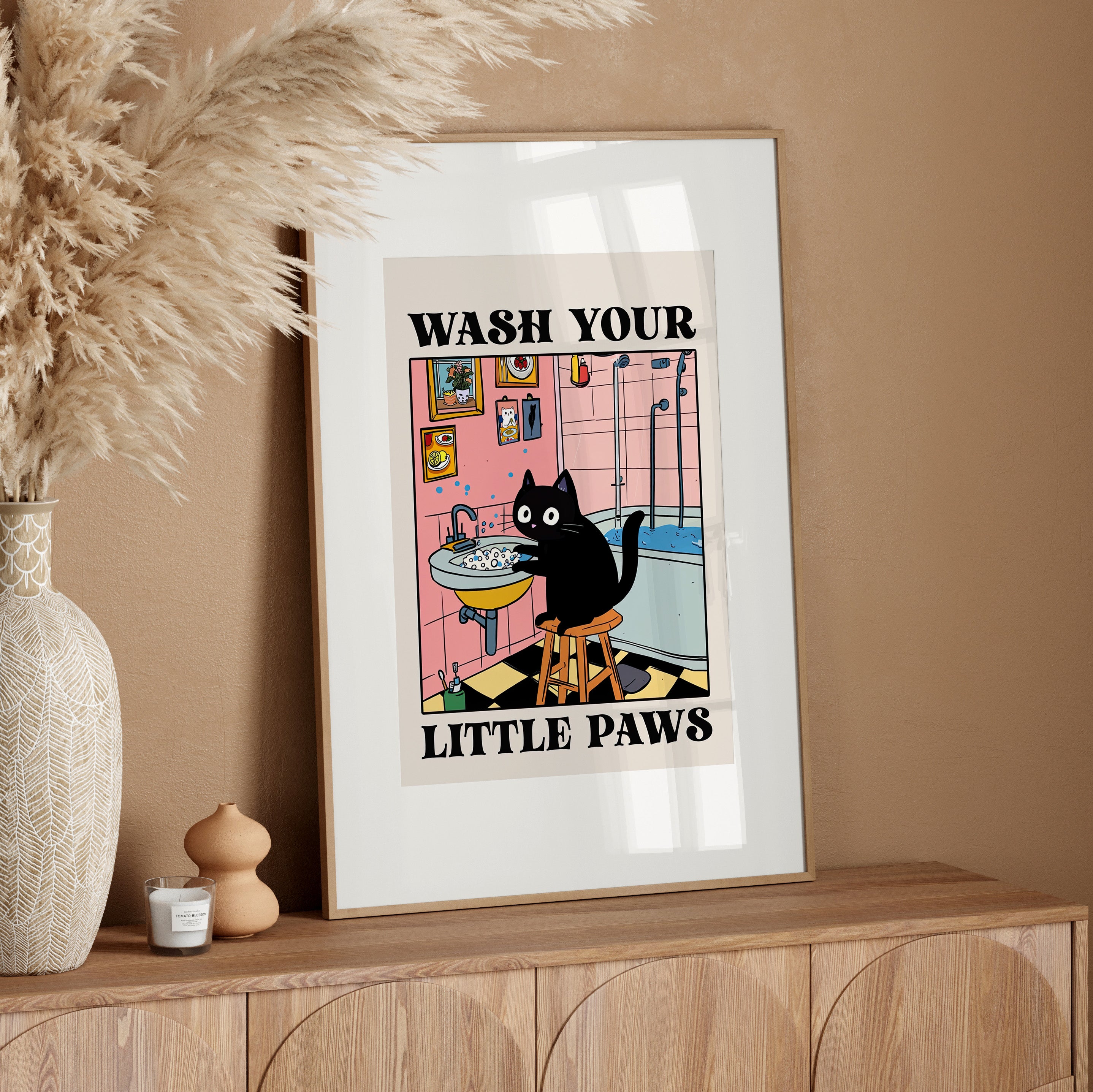 Wash Your Little Paws Cat