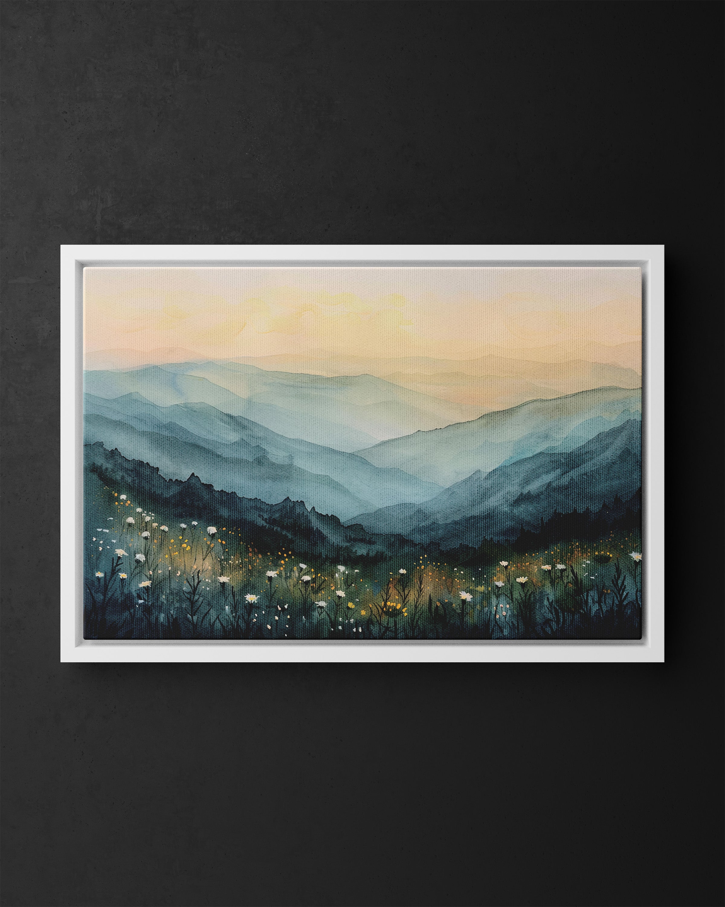 Framed Canvas - Misty Blue Ridge Bloomscape