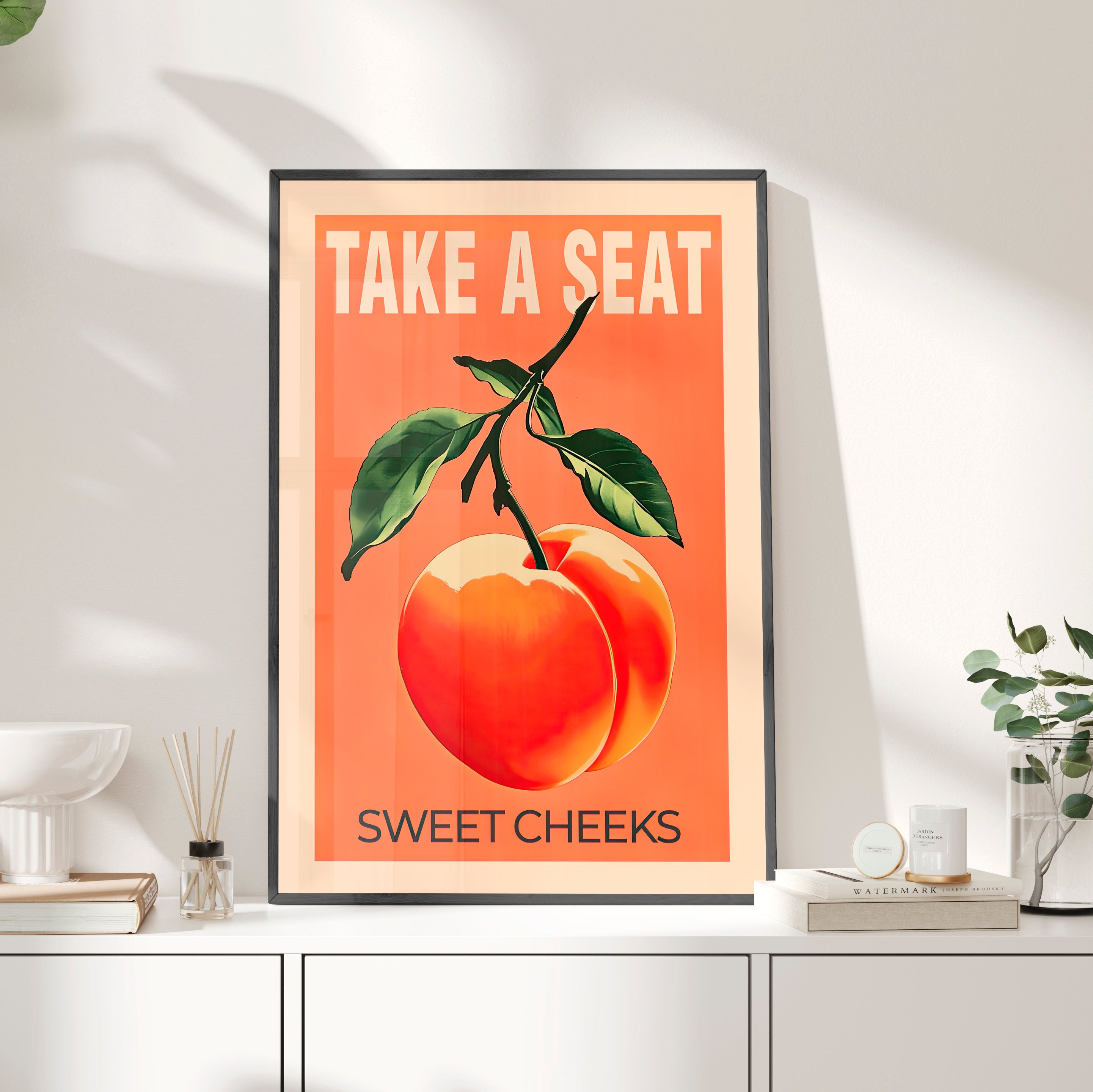 Framed Paper Print - Sweet Cheeks Peach