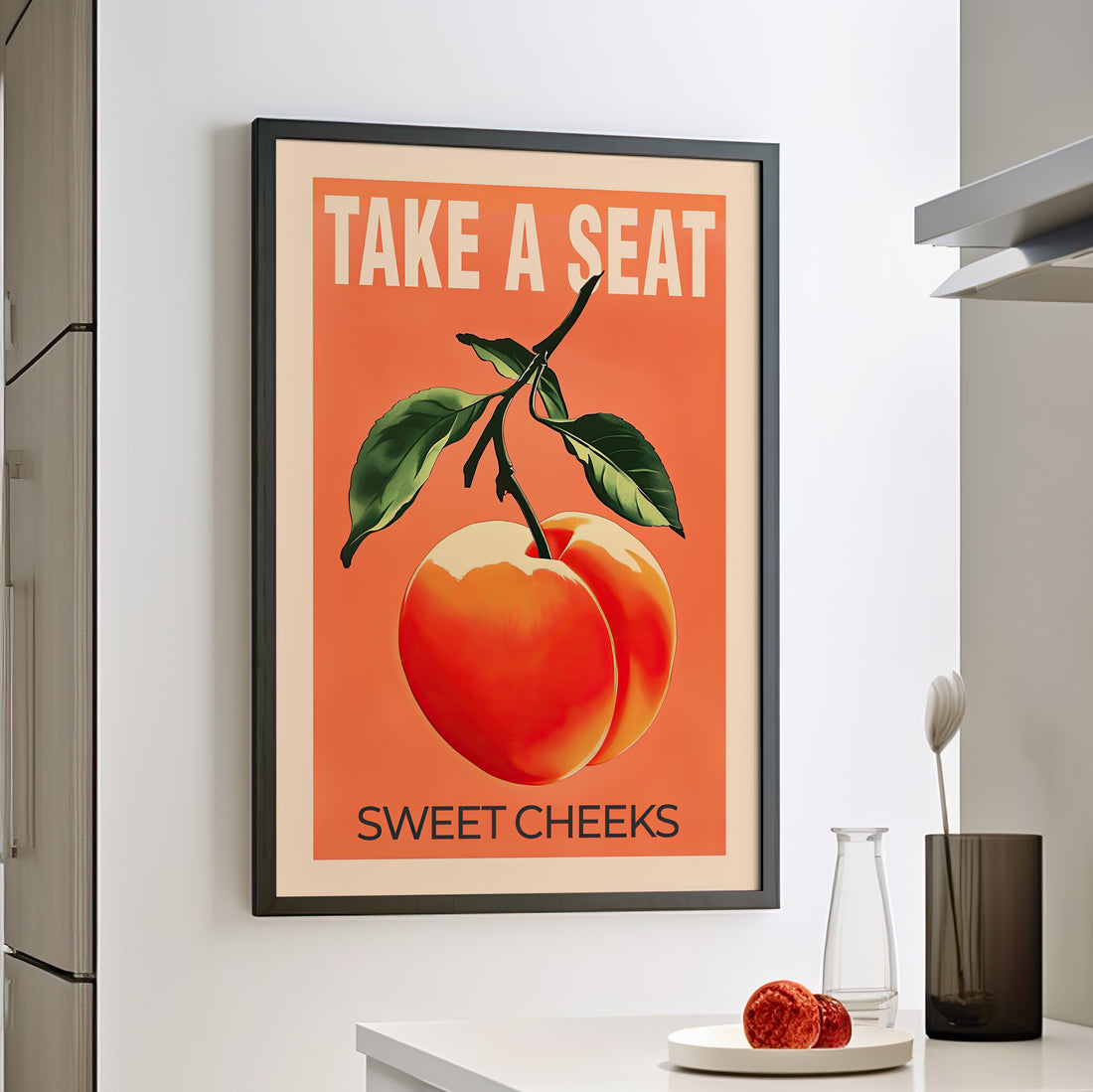 Framed Paper Print - Sweet Cheeks Peach