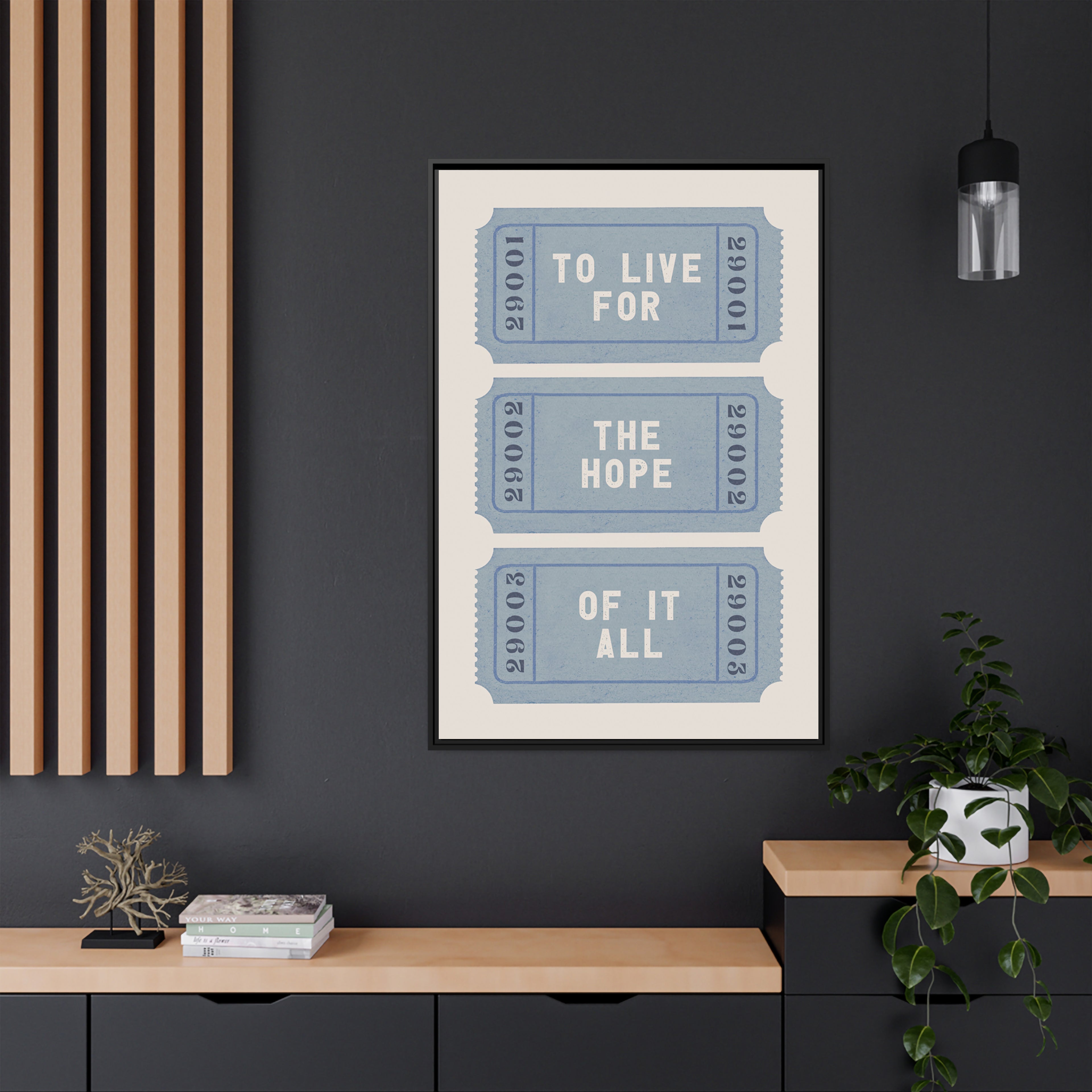 Framed Canvas - The Hope Ticket Trilogy