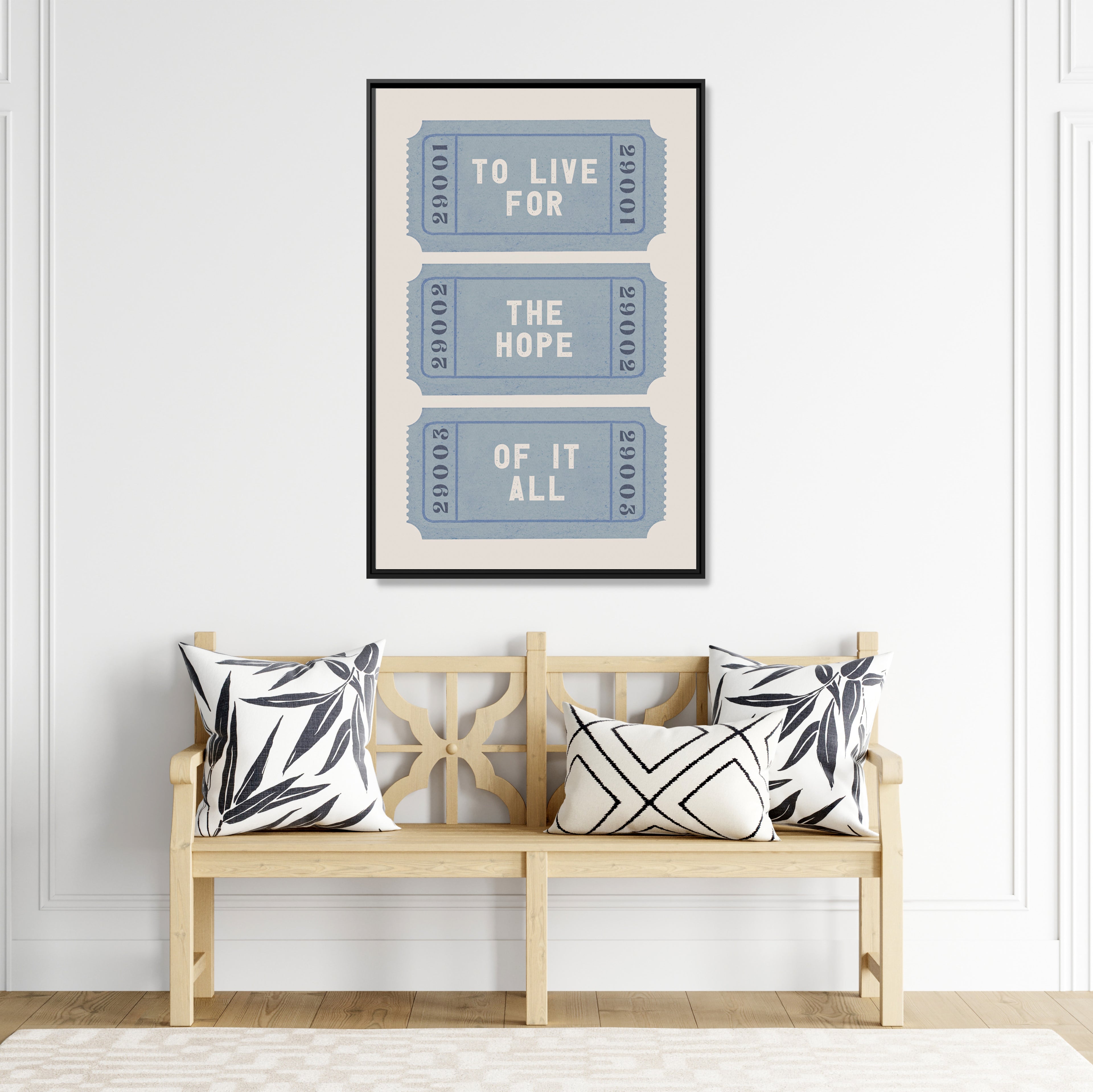 Framed Canvas - The Hope Ticket Trilogy