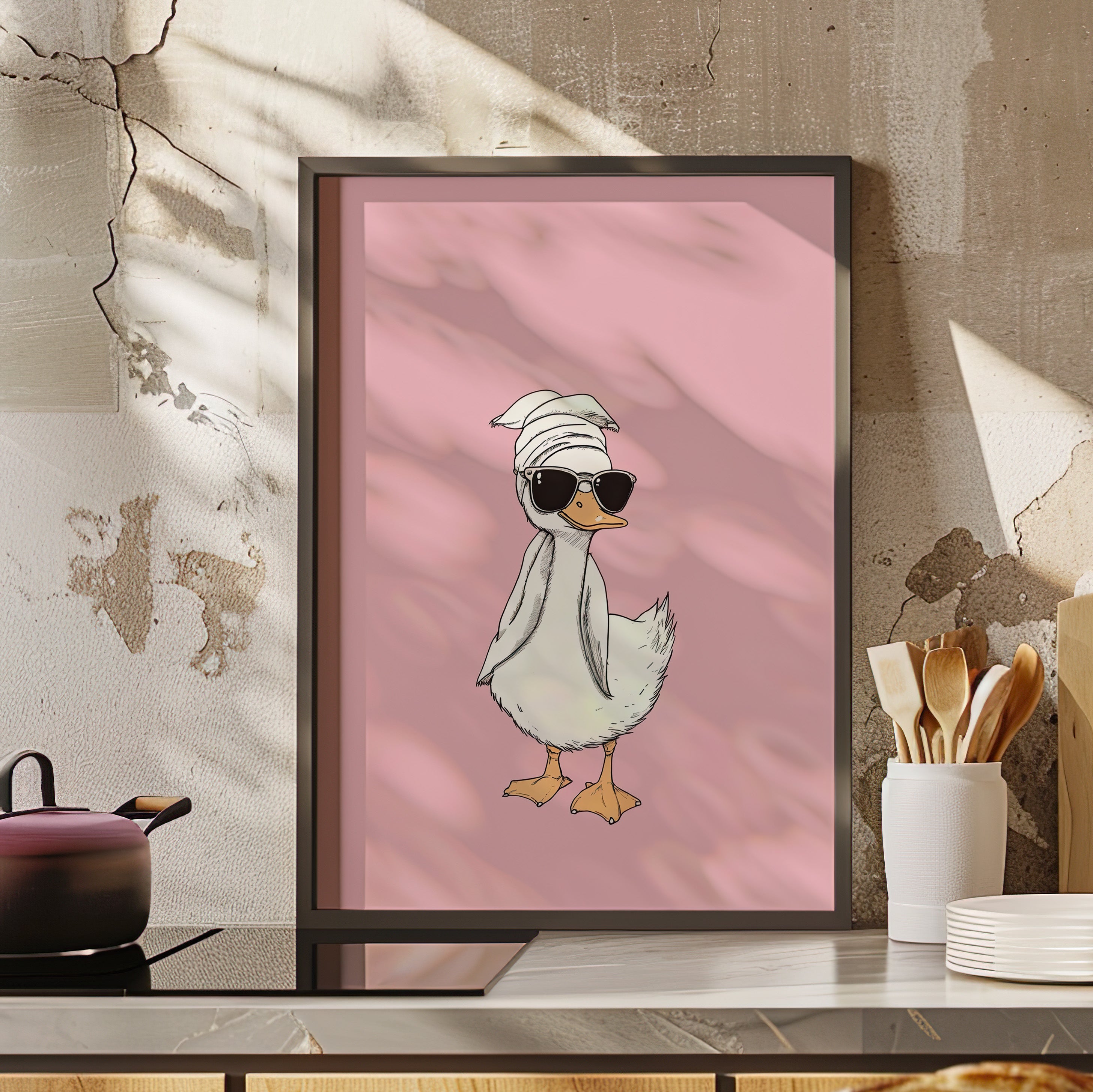 Framed Paper Print - Sassy Duck Retreat