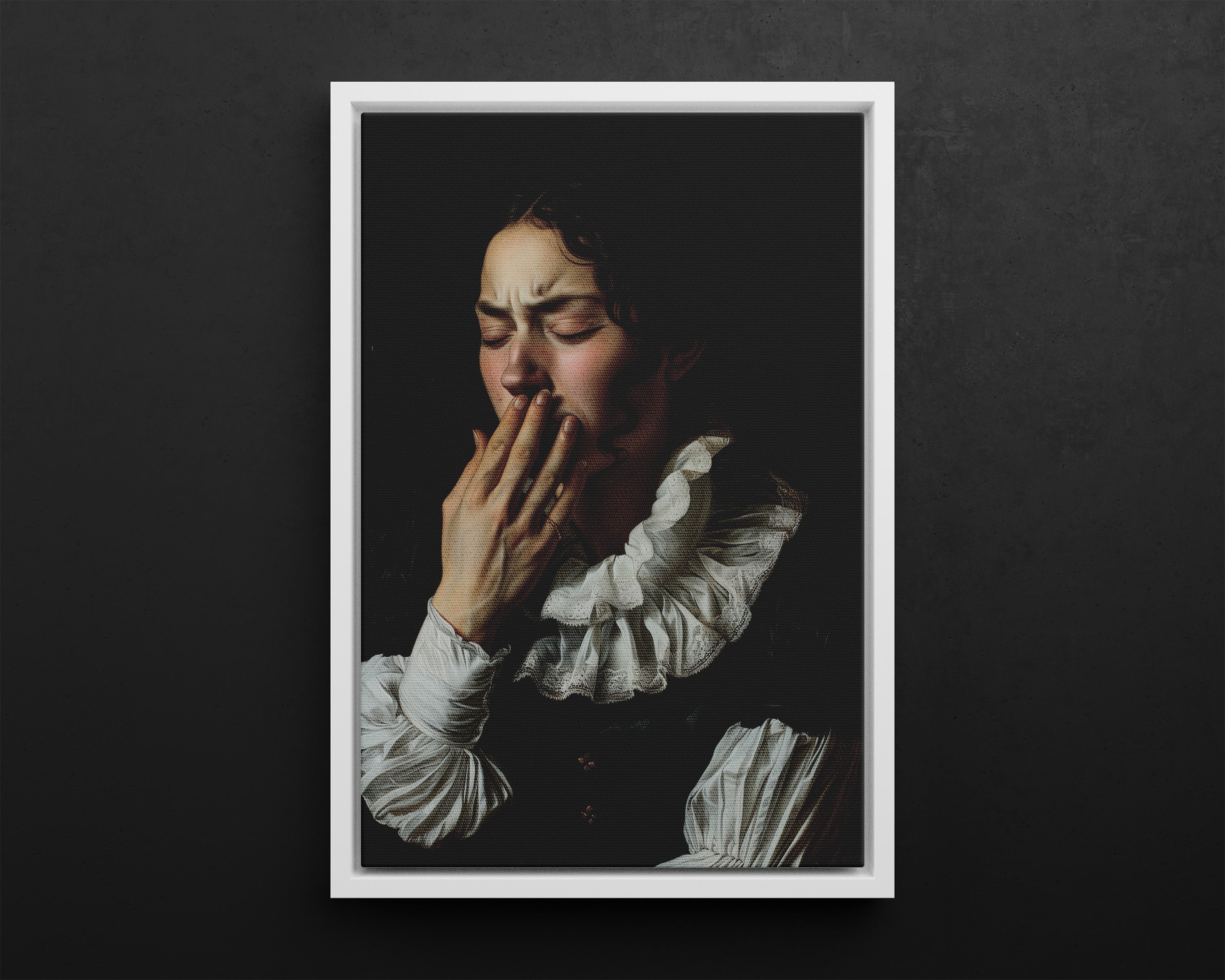 Framed Canvas - Oh No, It Hit Me
