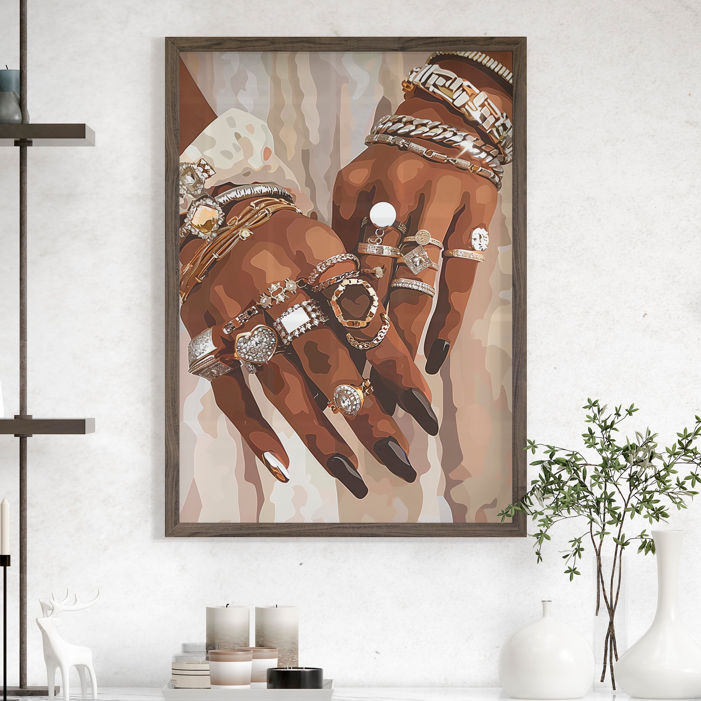 Layered Luxe Jewelry Hands