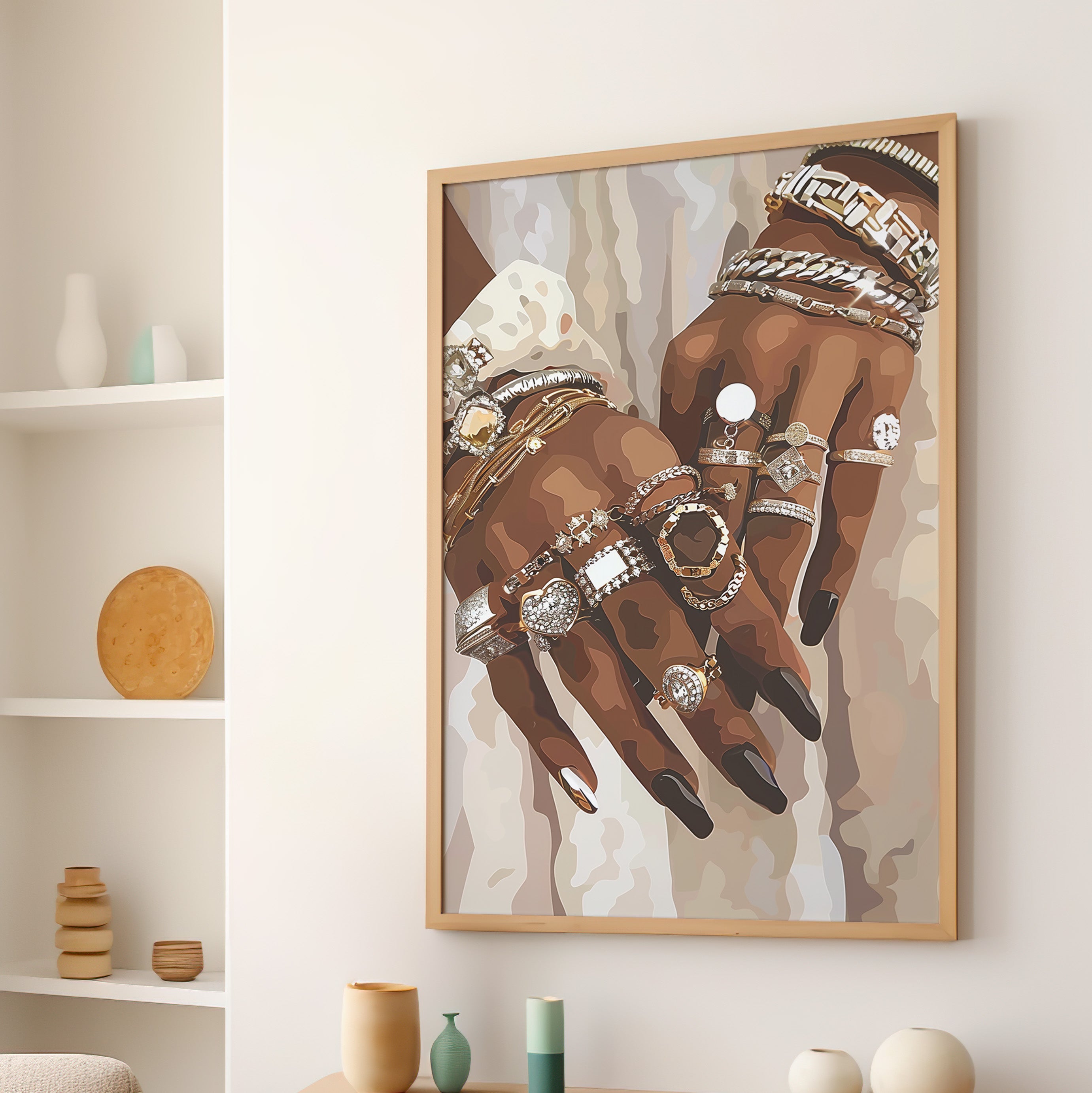 Layered Luxe Jewelry Hands