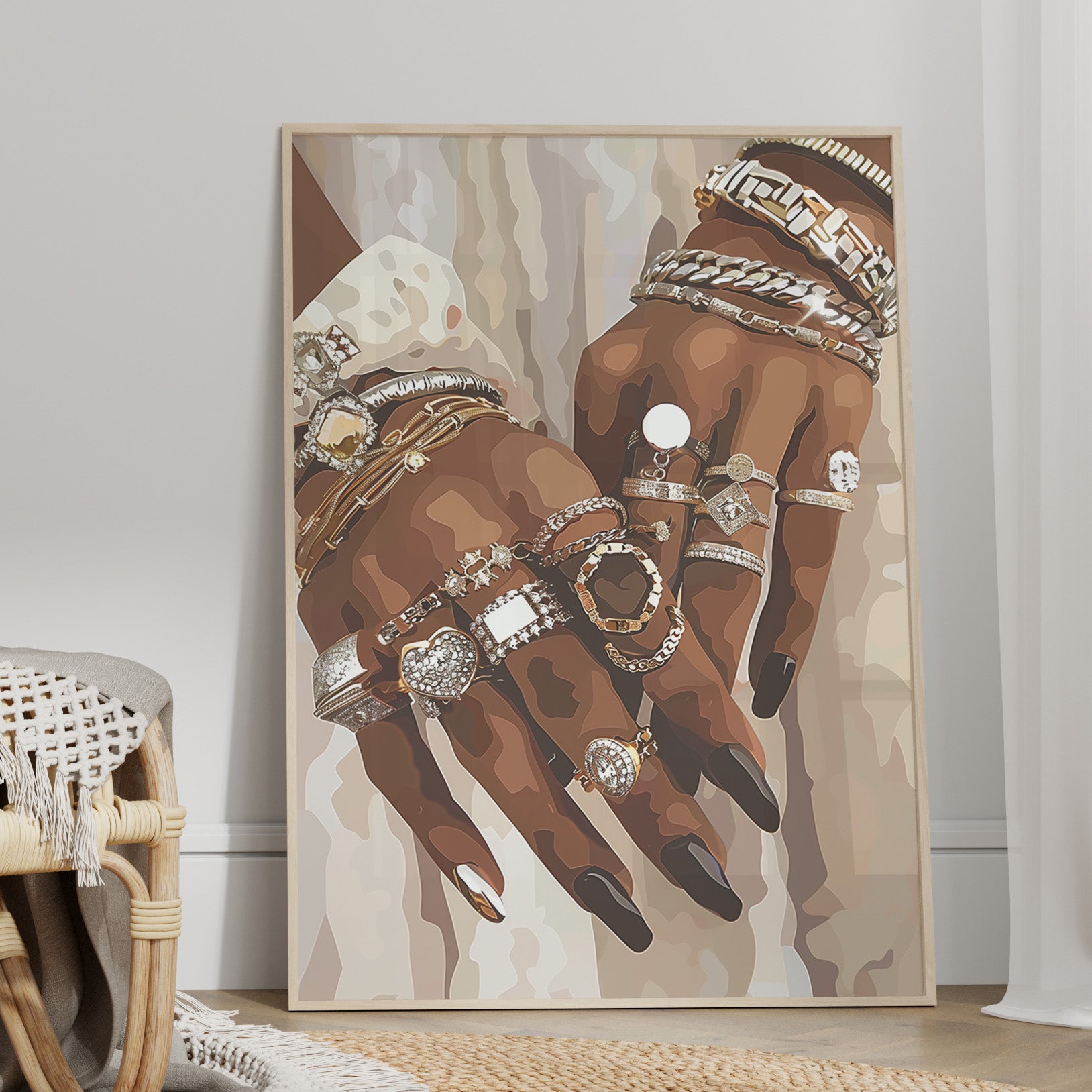 Layered Luxe Jewelry Hands