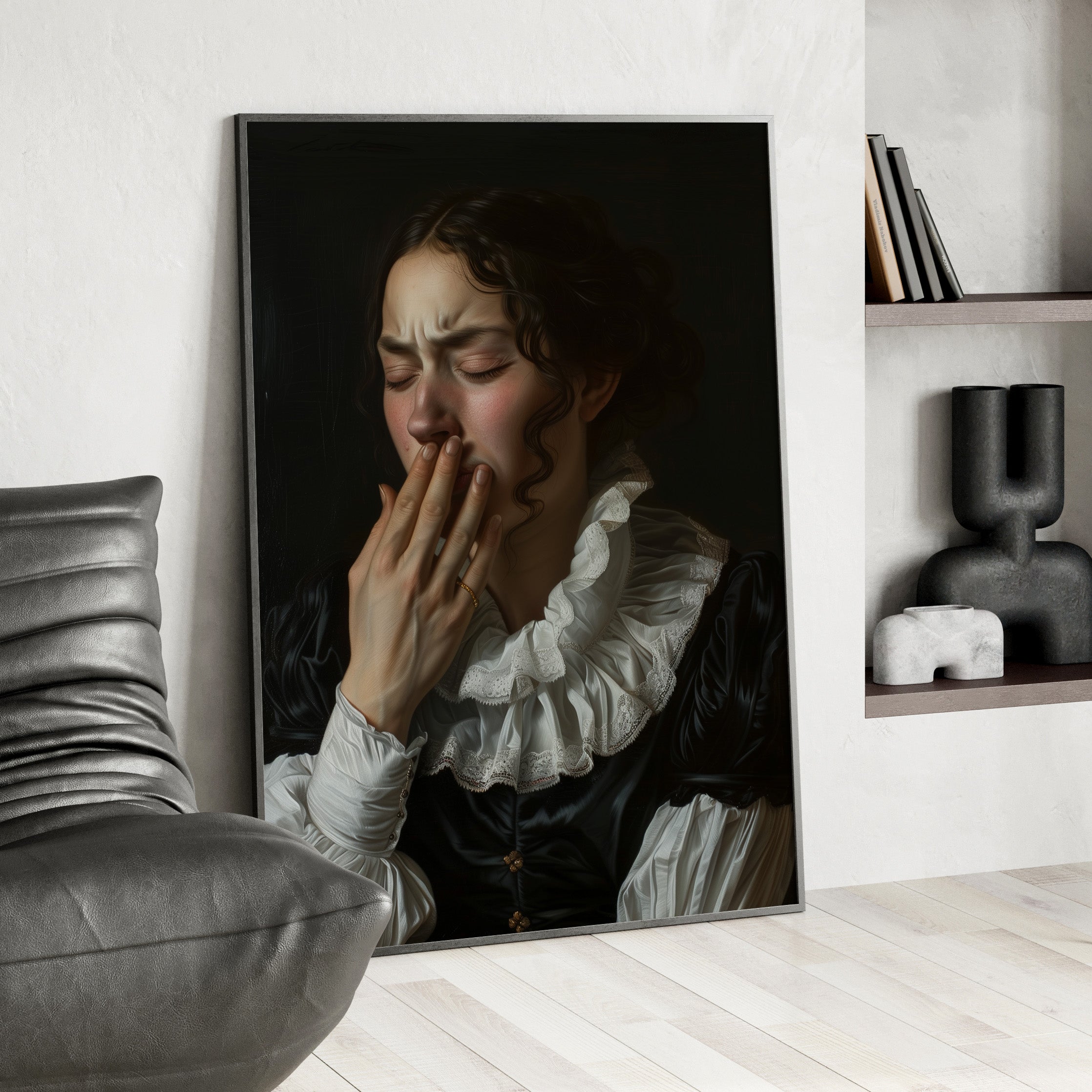 Framed Paper Print - Oh No, It Hit Me