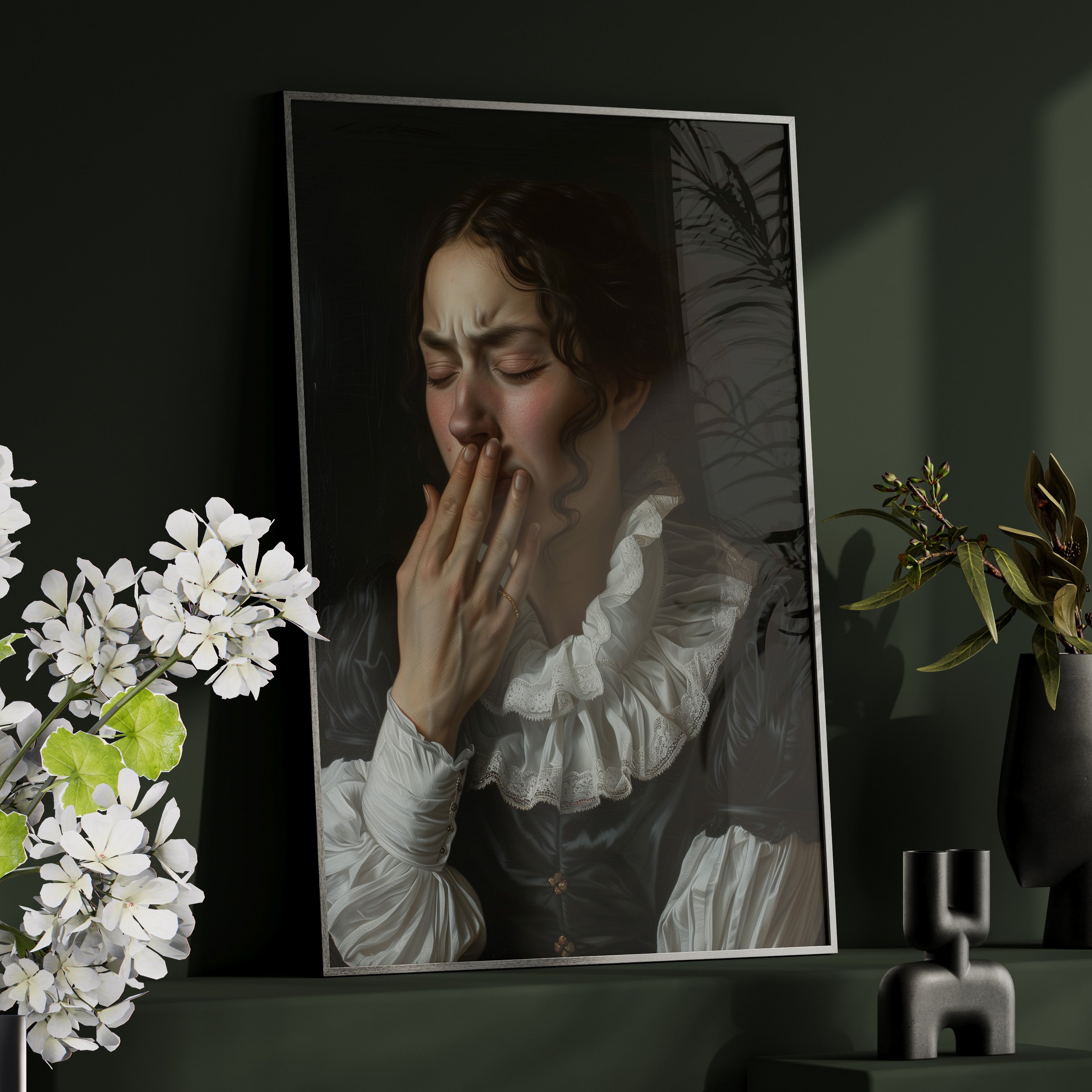 Framed Paper Print - Oh No, It Hit Me