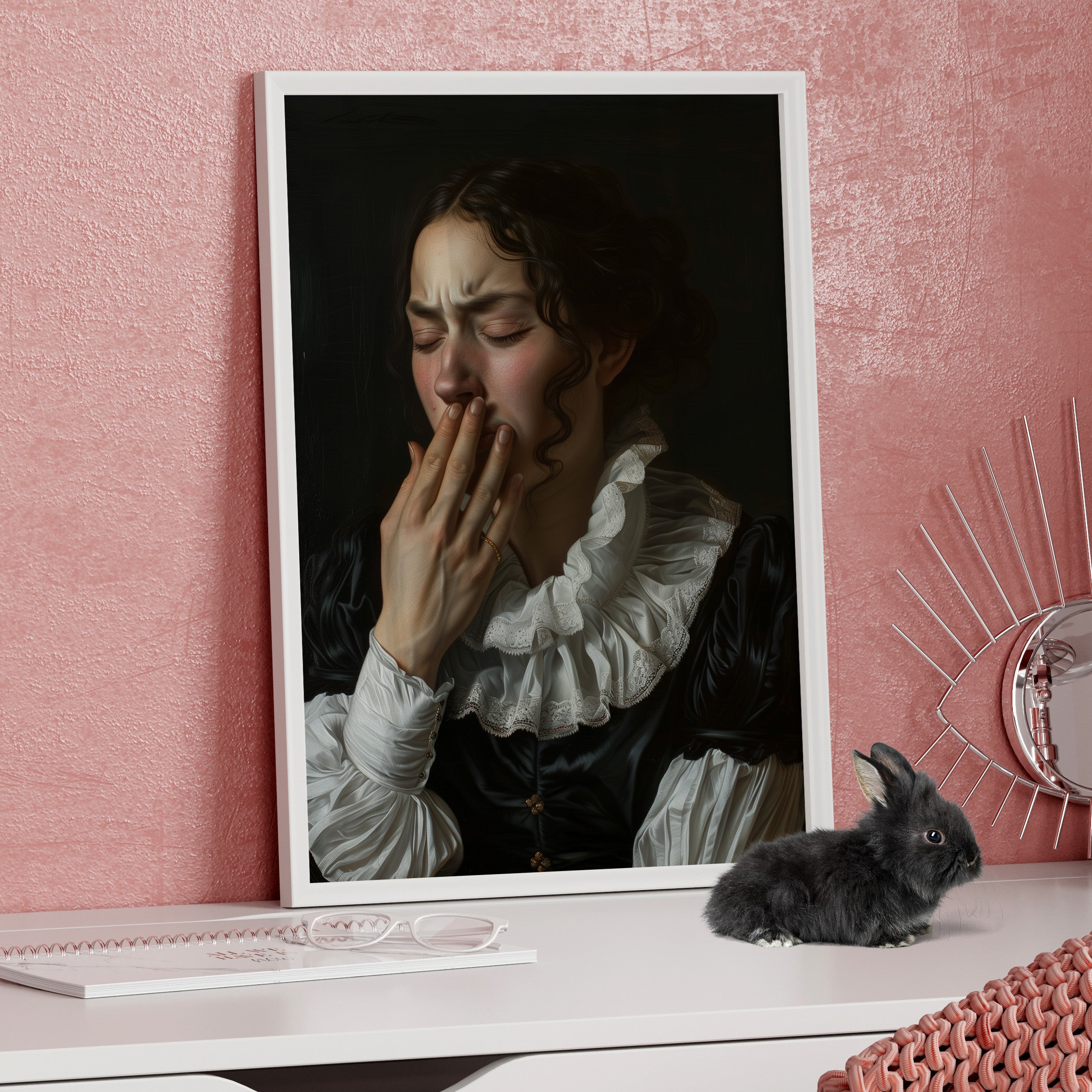 Framed Paper Print - Oh No, It Hit Me