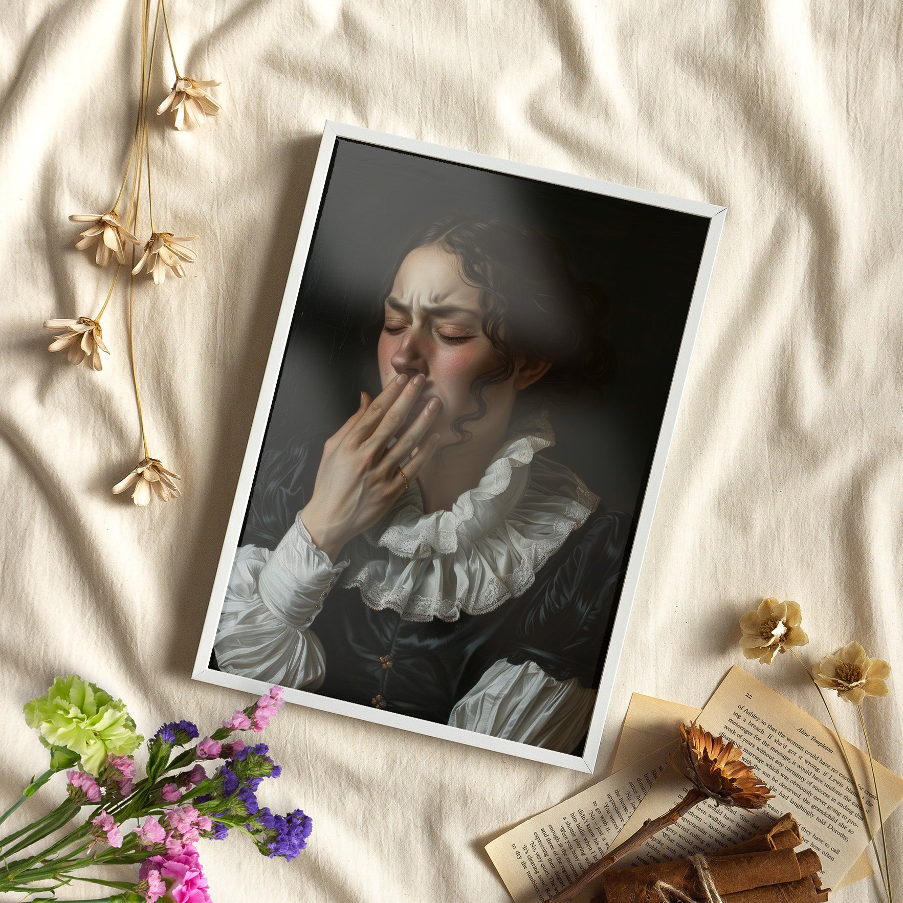 Framed Paper Print - Oh No, It Hit Me