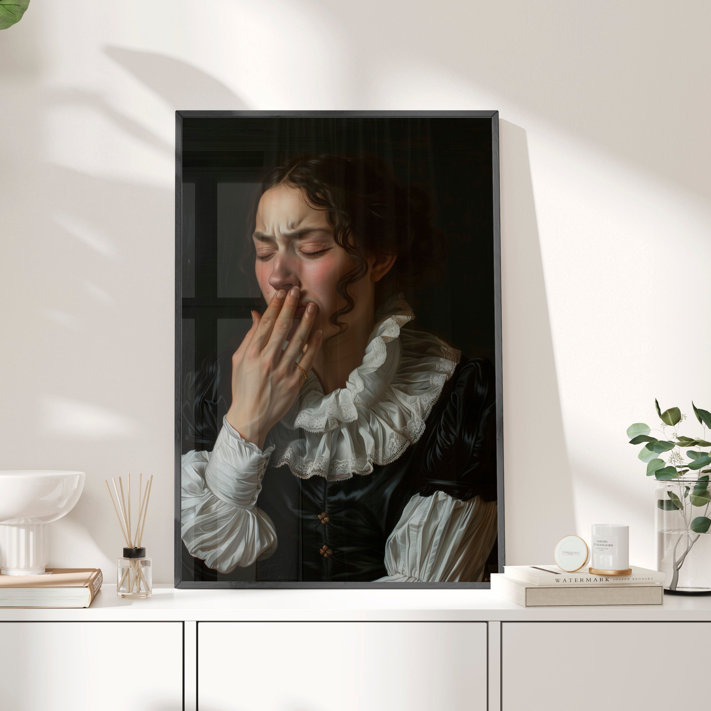 Framed Paper Print - Oh No, It Hit Me