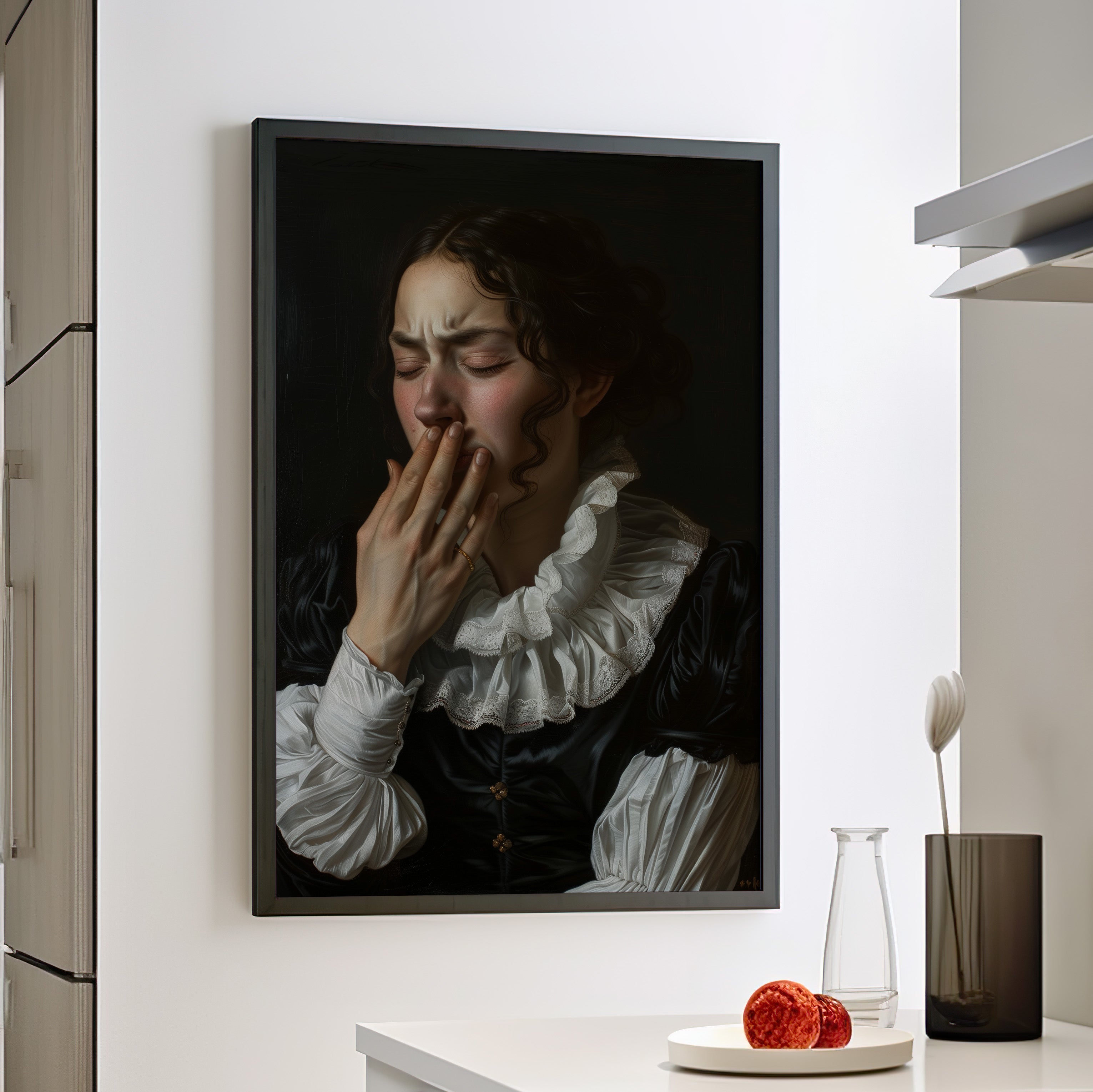 Framed Paper Print - Oh No, It Hit Me