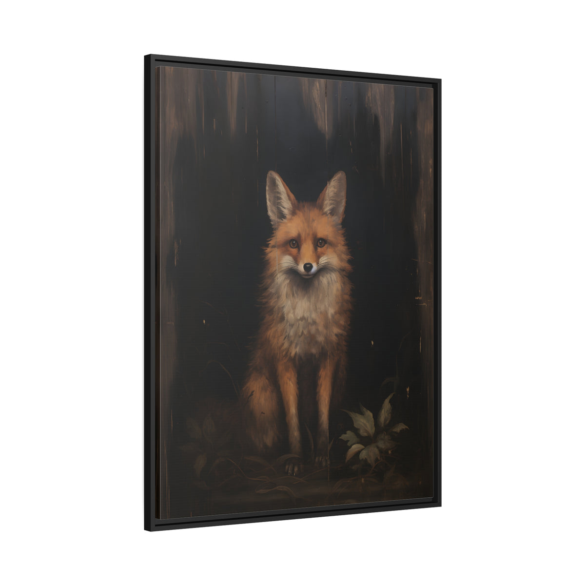 Framed Canvas - Mystical Fox Gaze