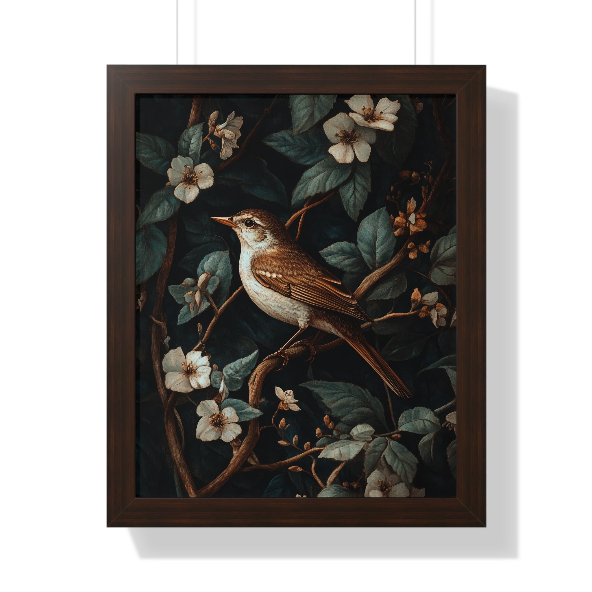 Framed Paper Print - Serenade Among Blossoms