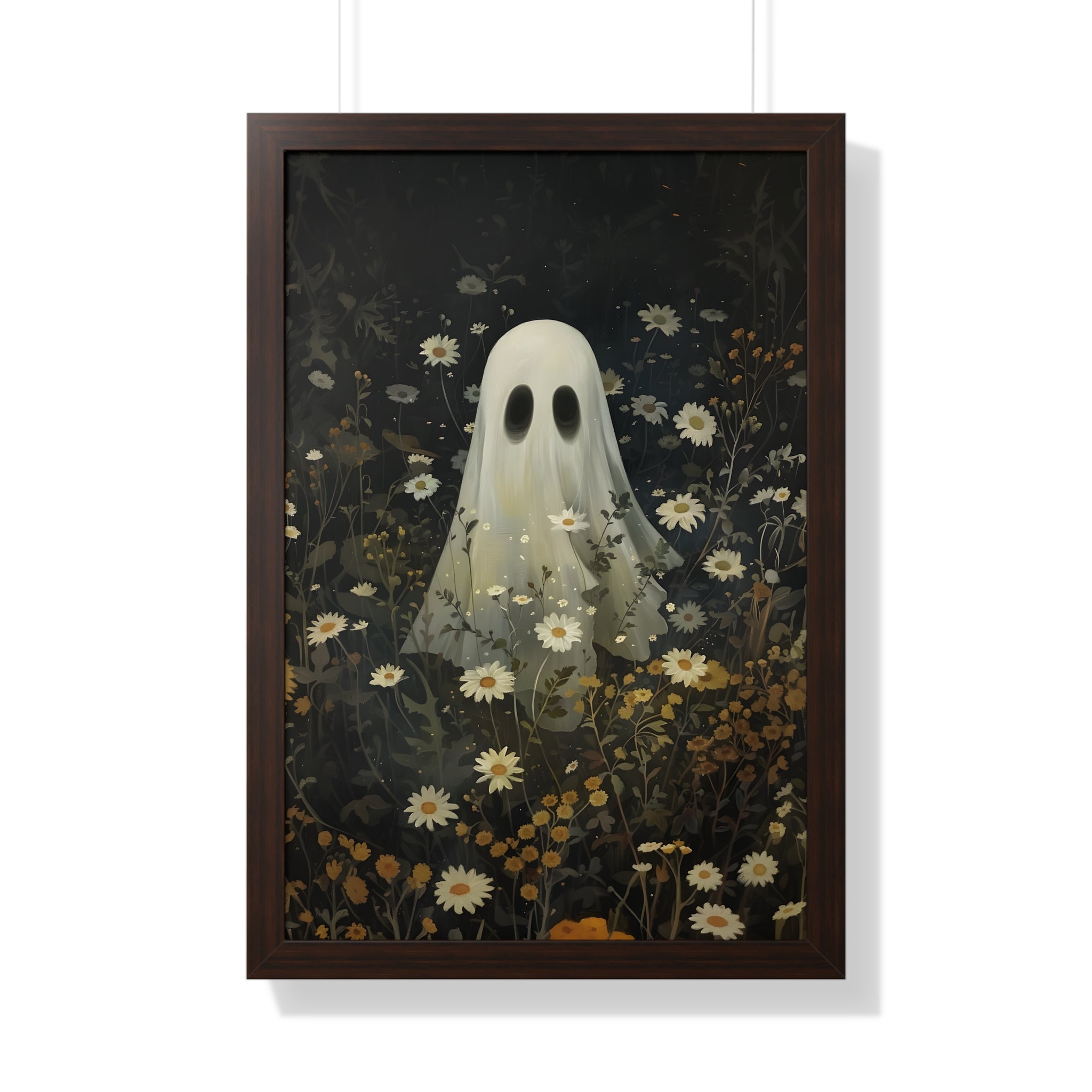 Framed Paper Print - Daisy Meadow Ghost