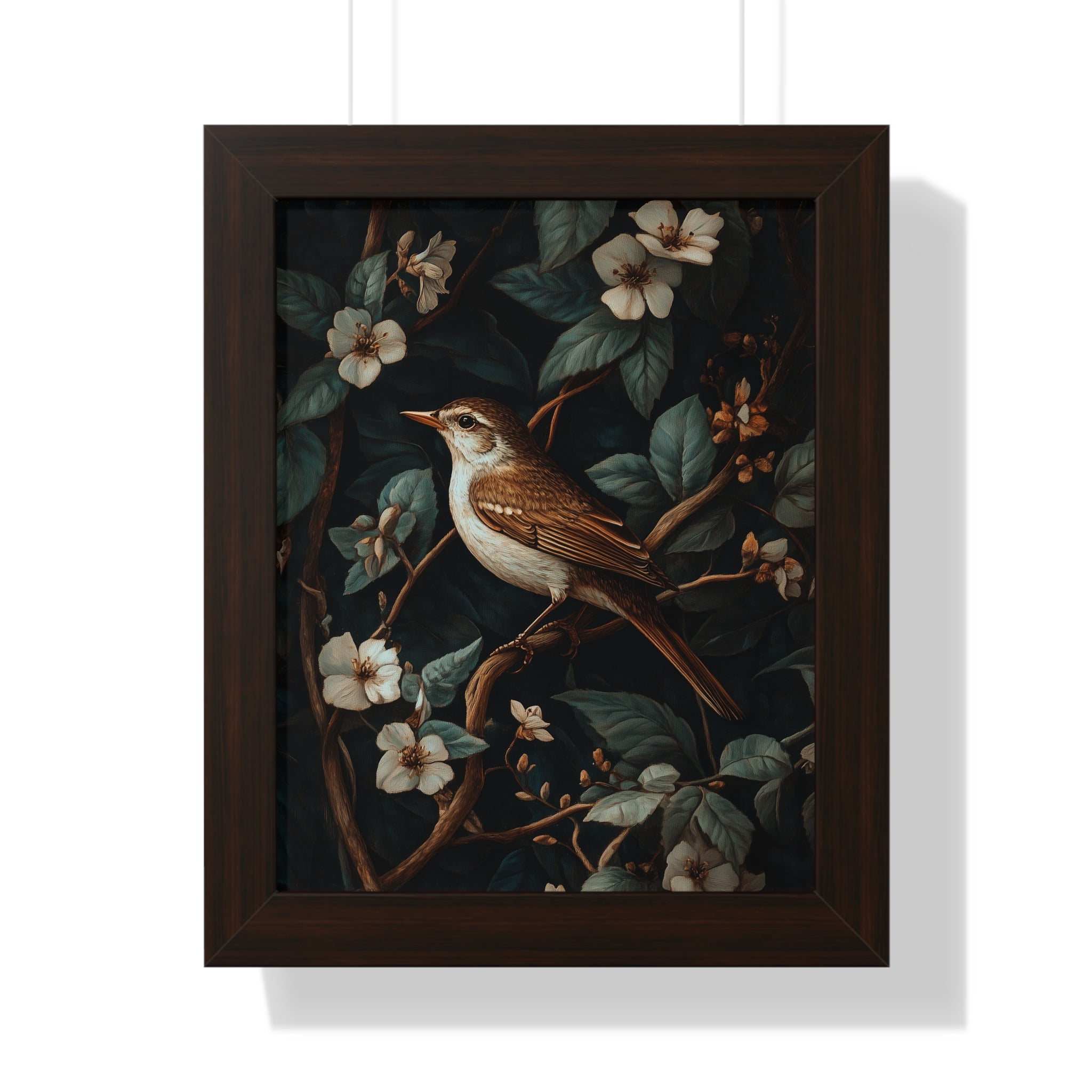 Framed Paper Print - Serenade Among Blossoms