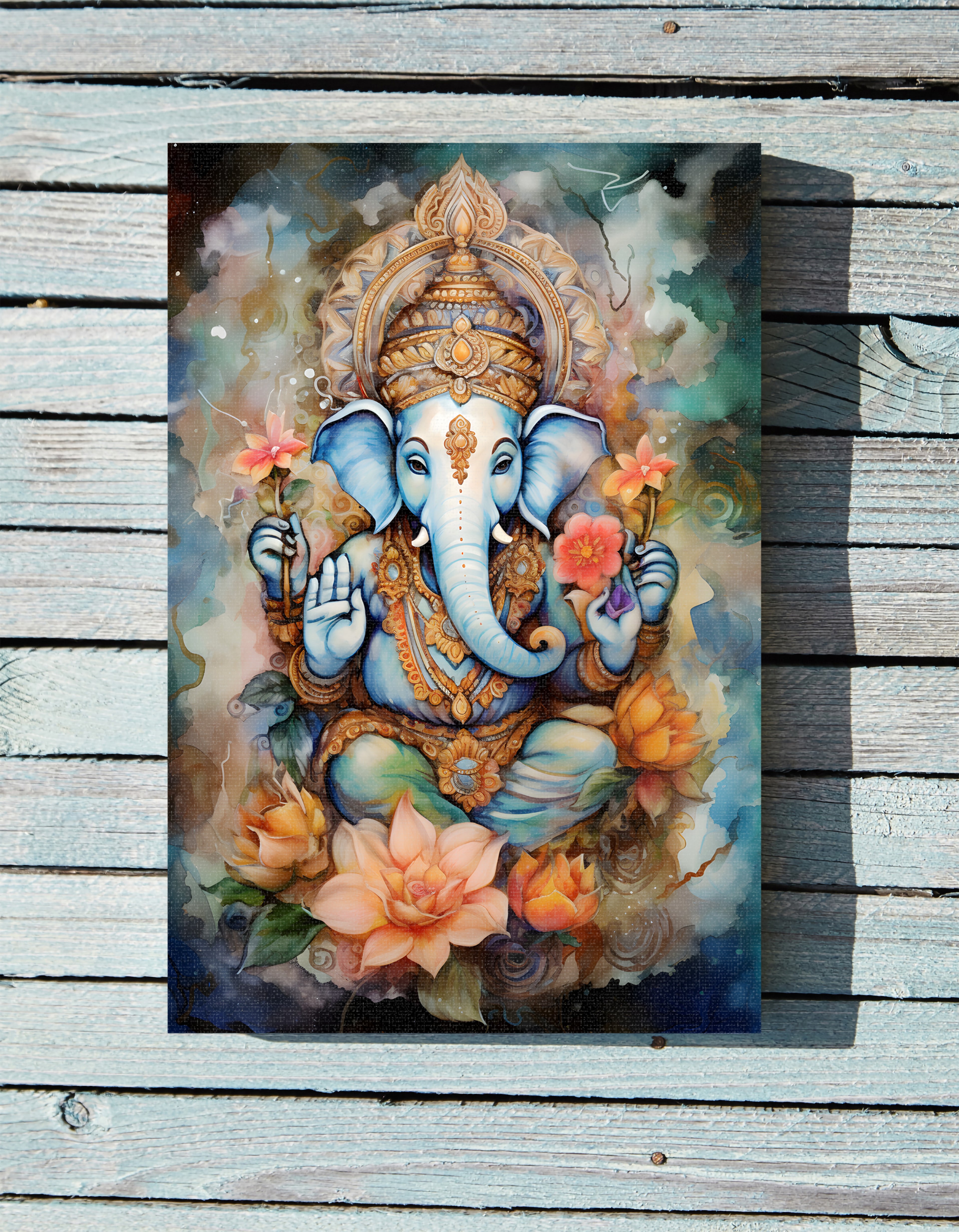.75" Matte Canvas - Ganesha&