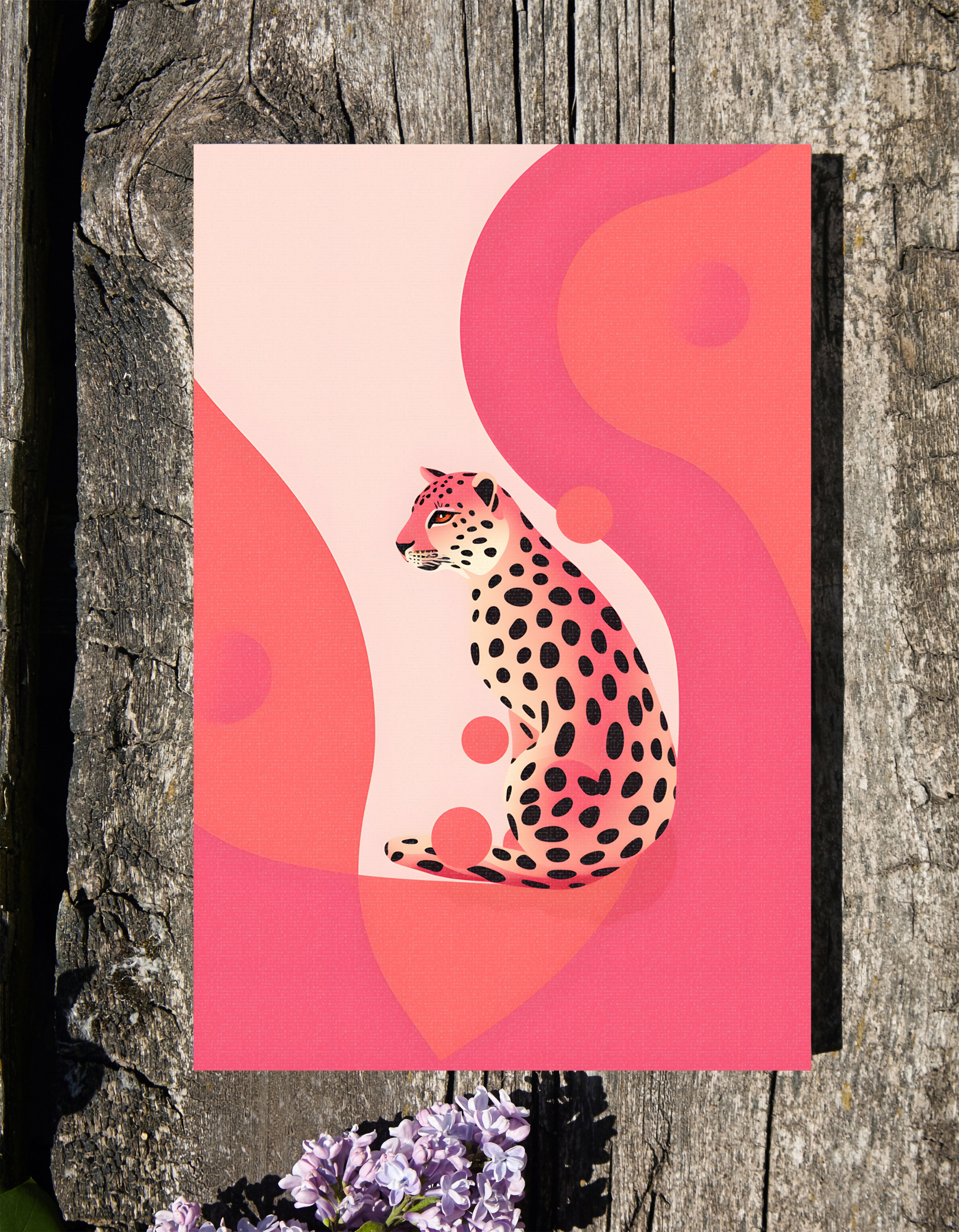 .75" Matte Canvas - Cheetah&