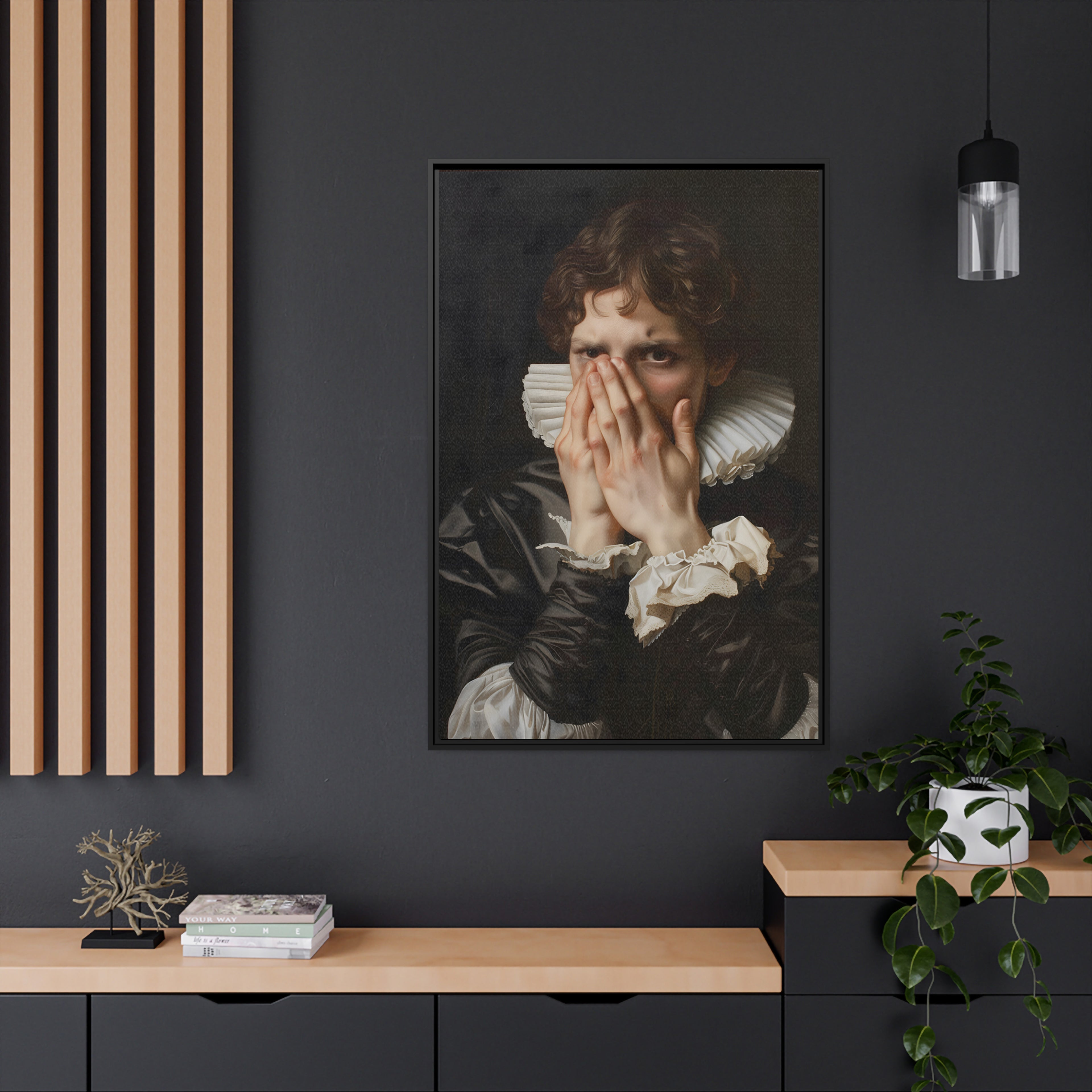 Framed Canvas - The Foul Flush Reaction