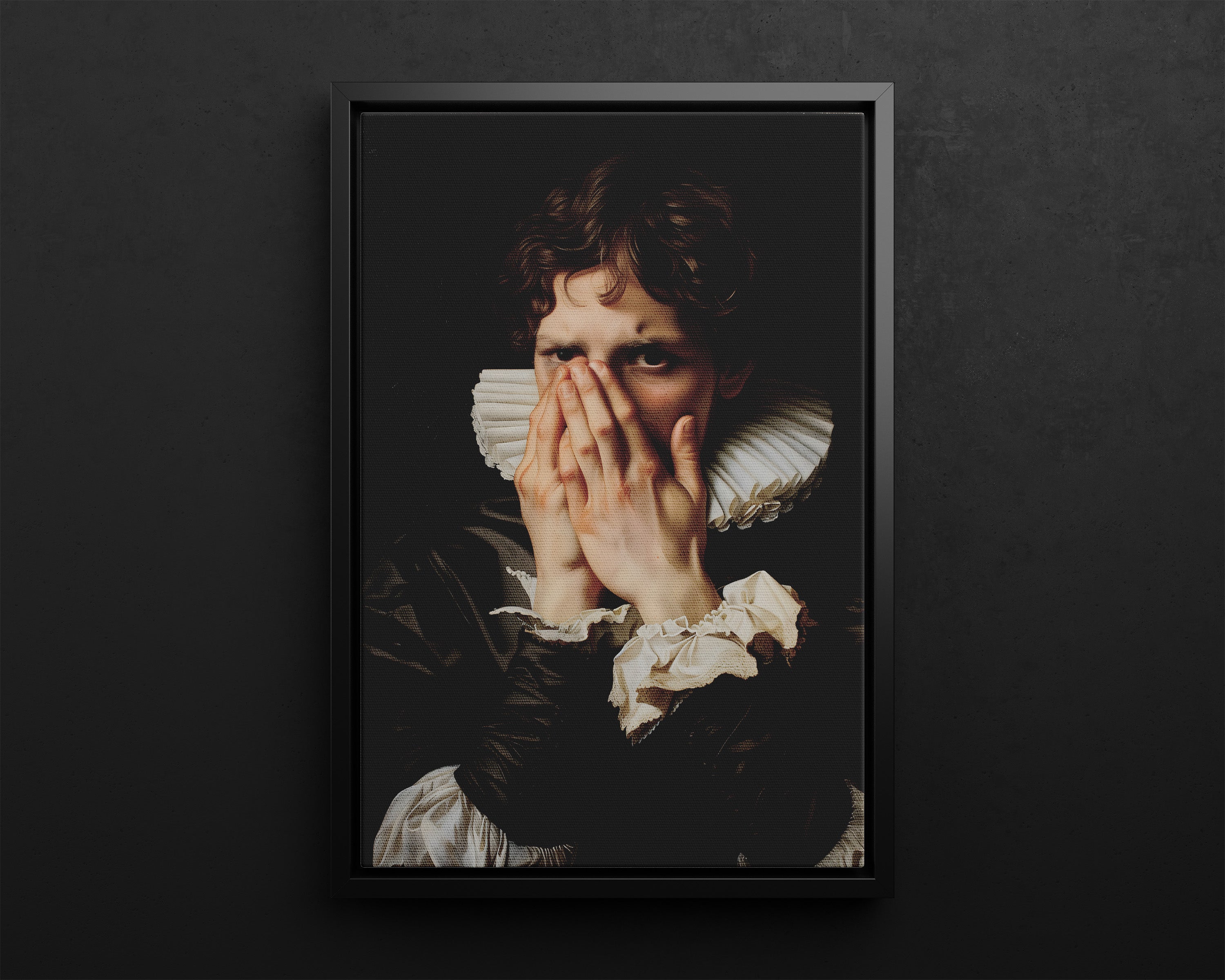 Framed Canvas - The Foul Flush Reaction