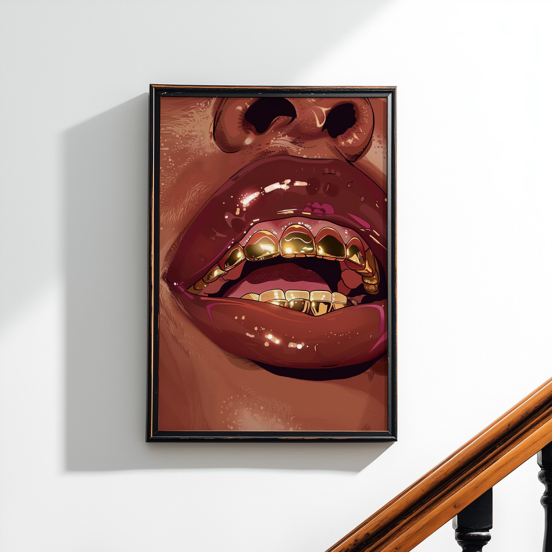 Gold Grills Glam Closeup