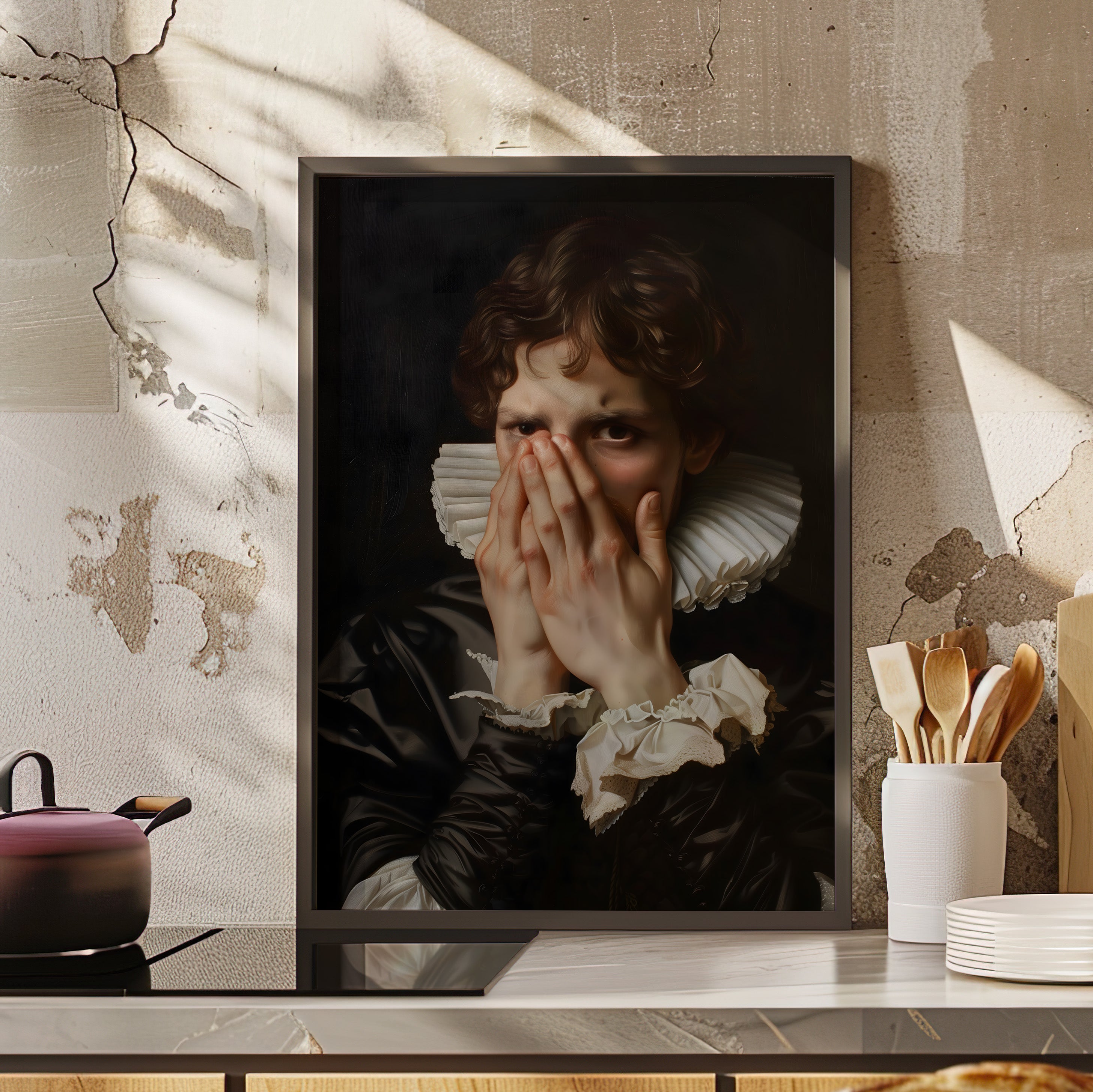 Framed Paper Print - The Foul Flush Reaction