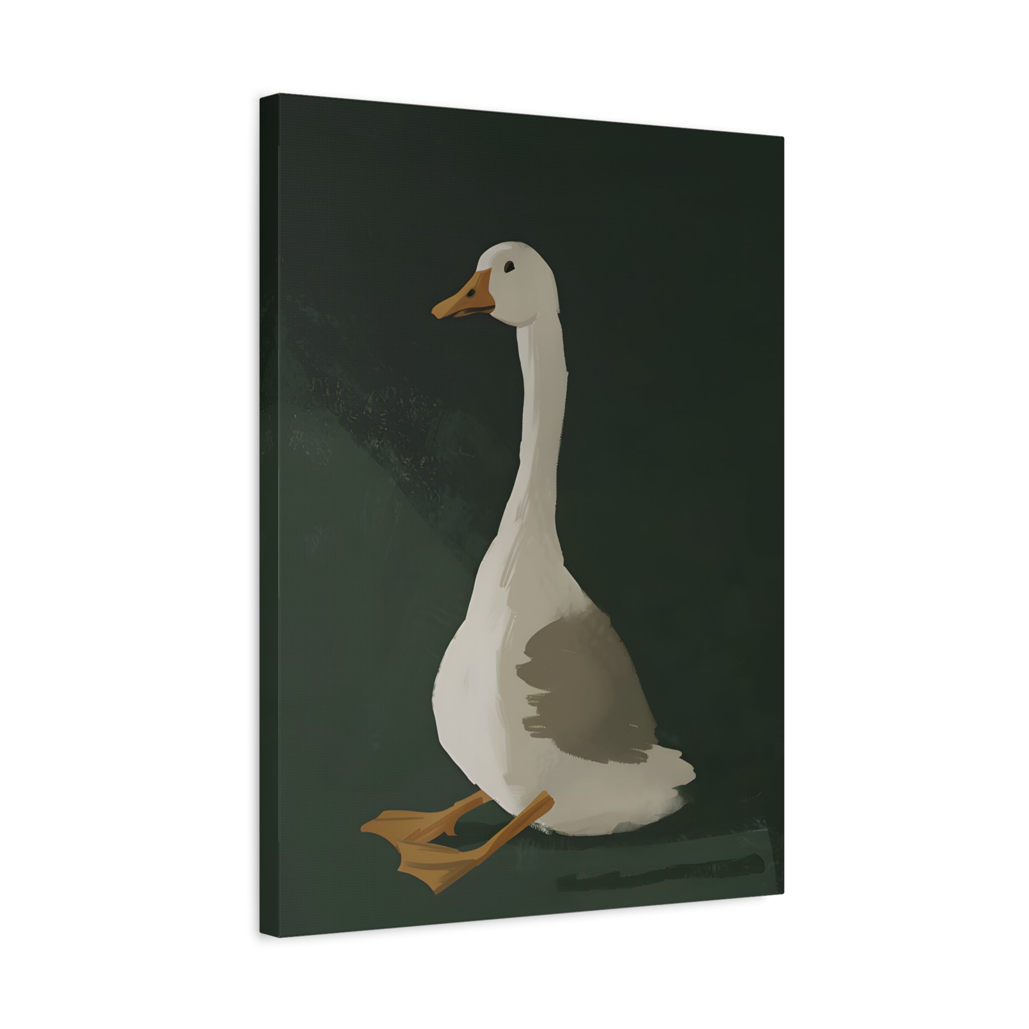 1.25" Matte Canvas - Sitting Goose in Spotlight