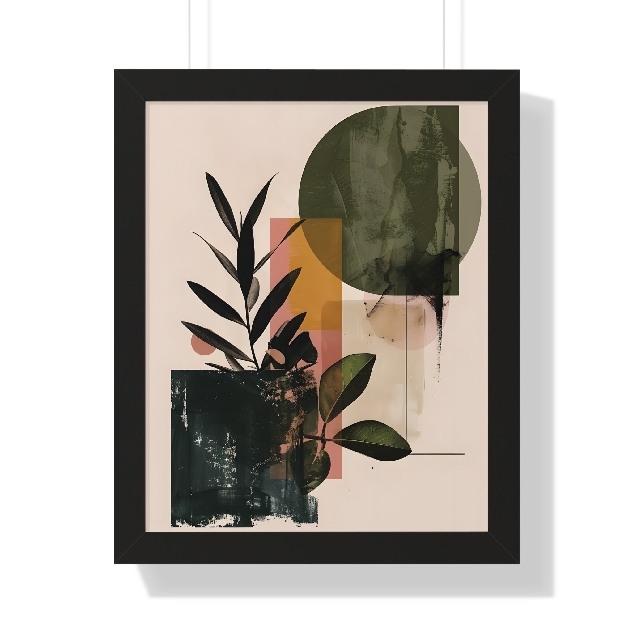 Framed Paper Print - Sage Geometry Botanicals