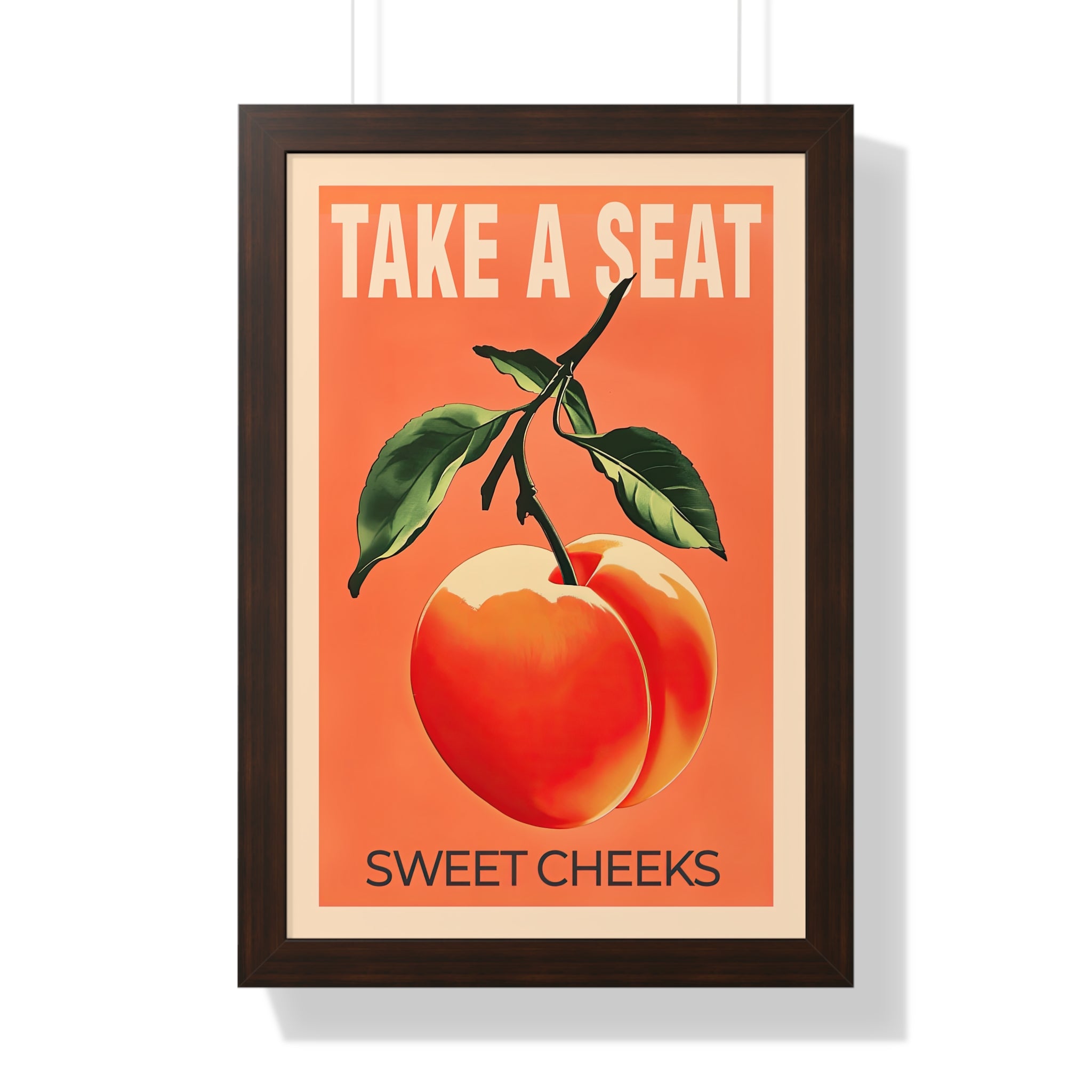 Framed Paper Print - Sweet Cheeks Peach