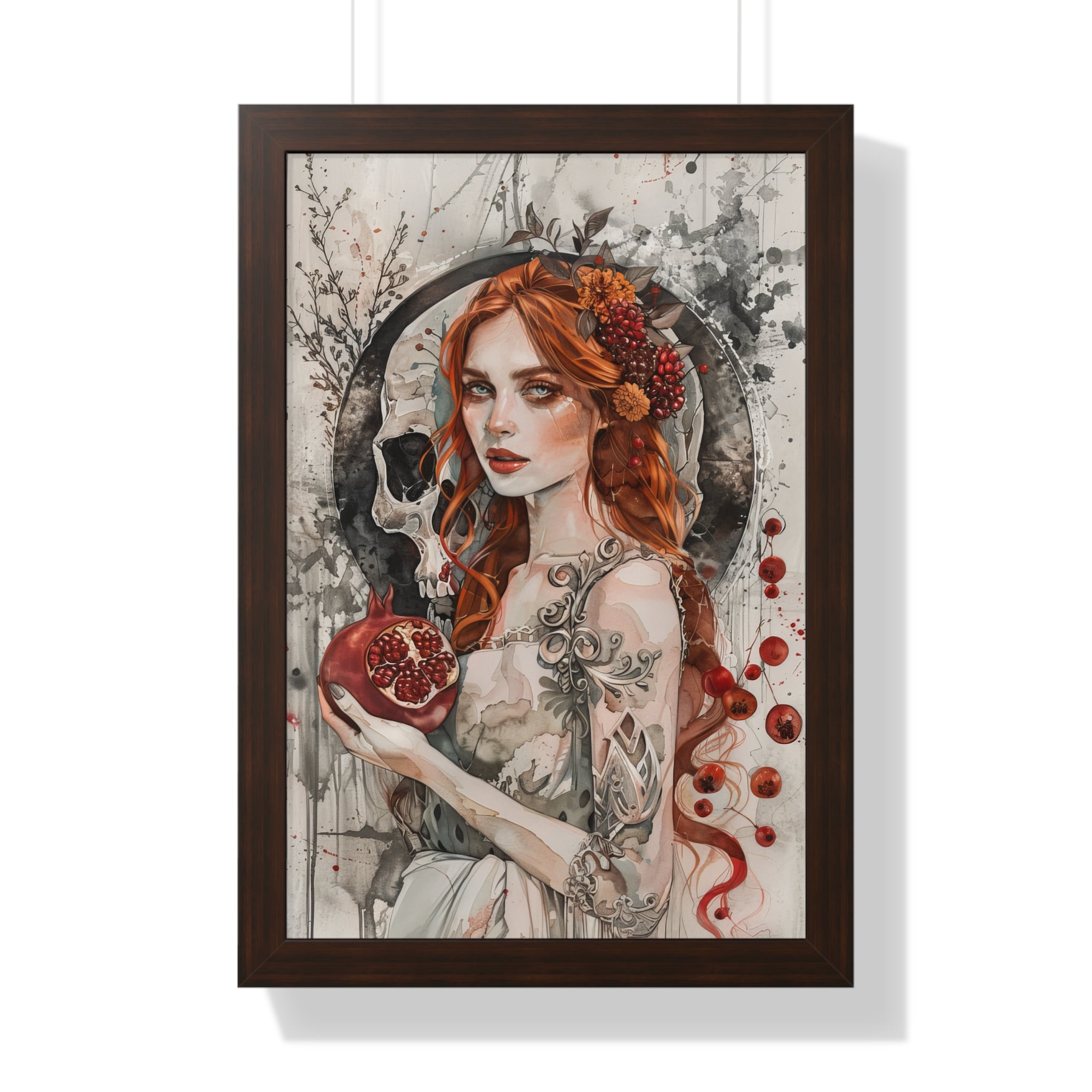 Framed Paper Print - Persephone’s Pomegranate Curse