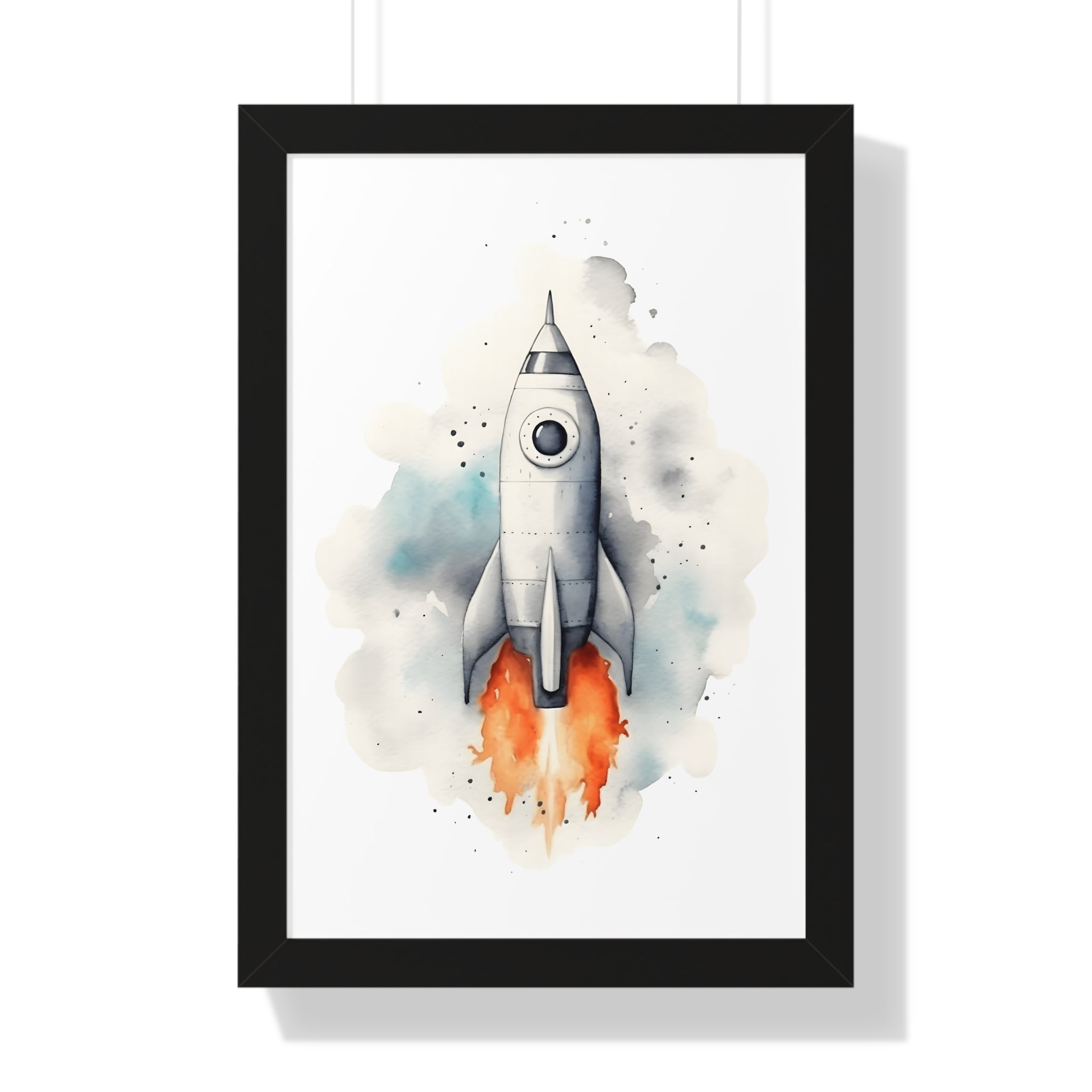 Framed Paper Print - Cosmic Liftoff Dreams