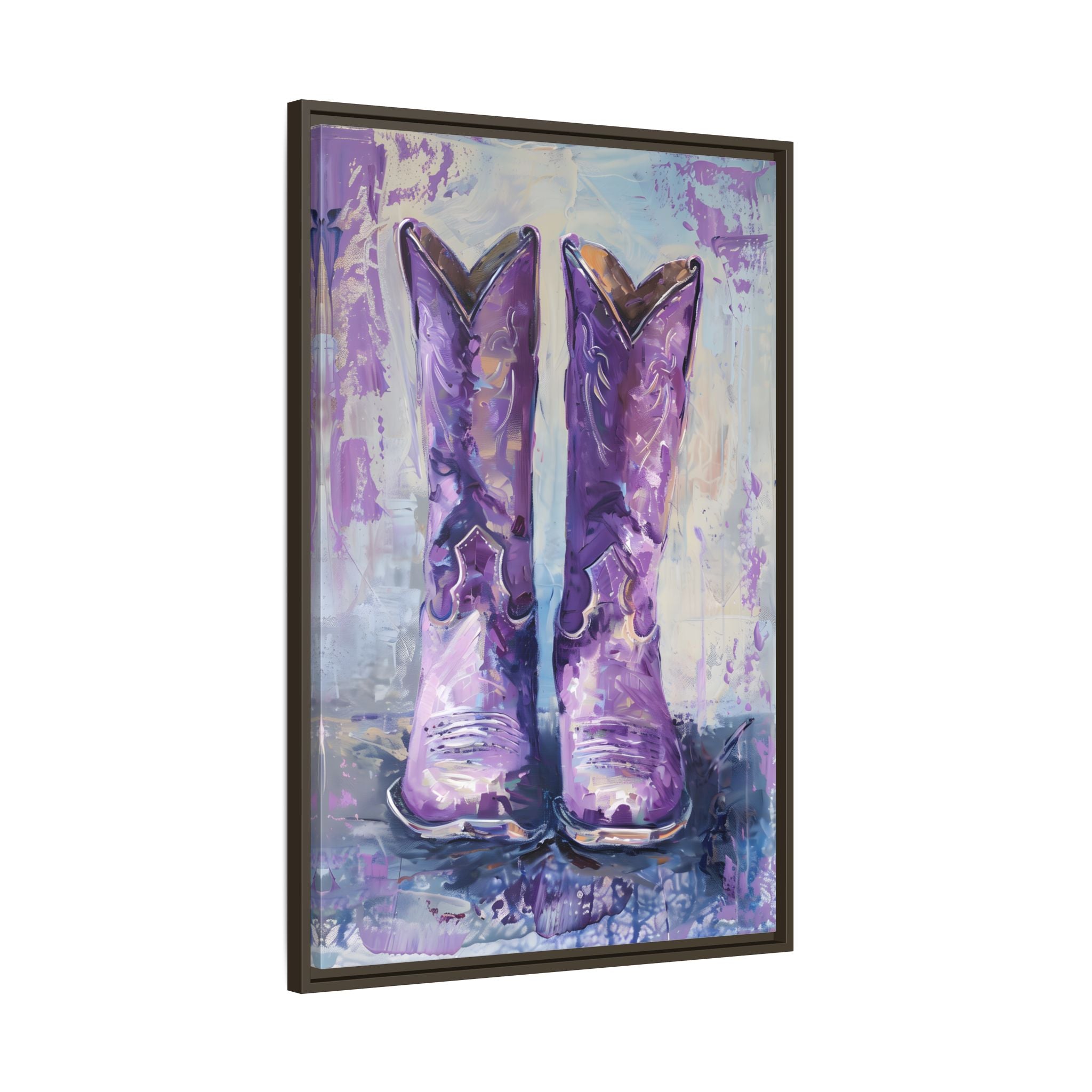 Framed Canvas - Violet Cowgirl Spirit