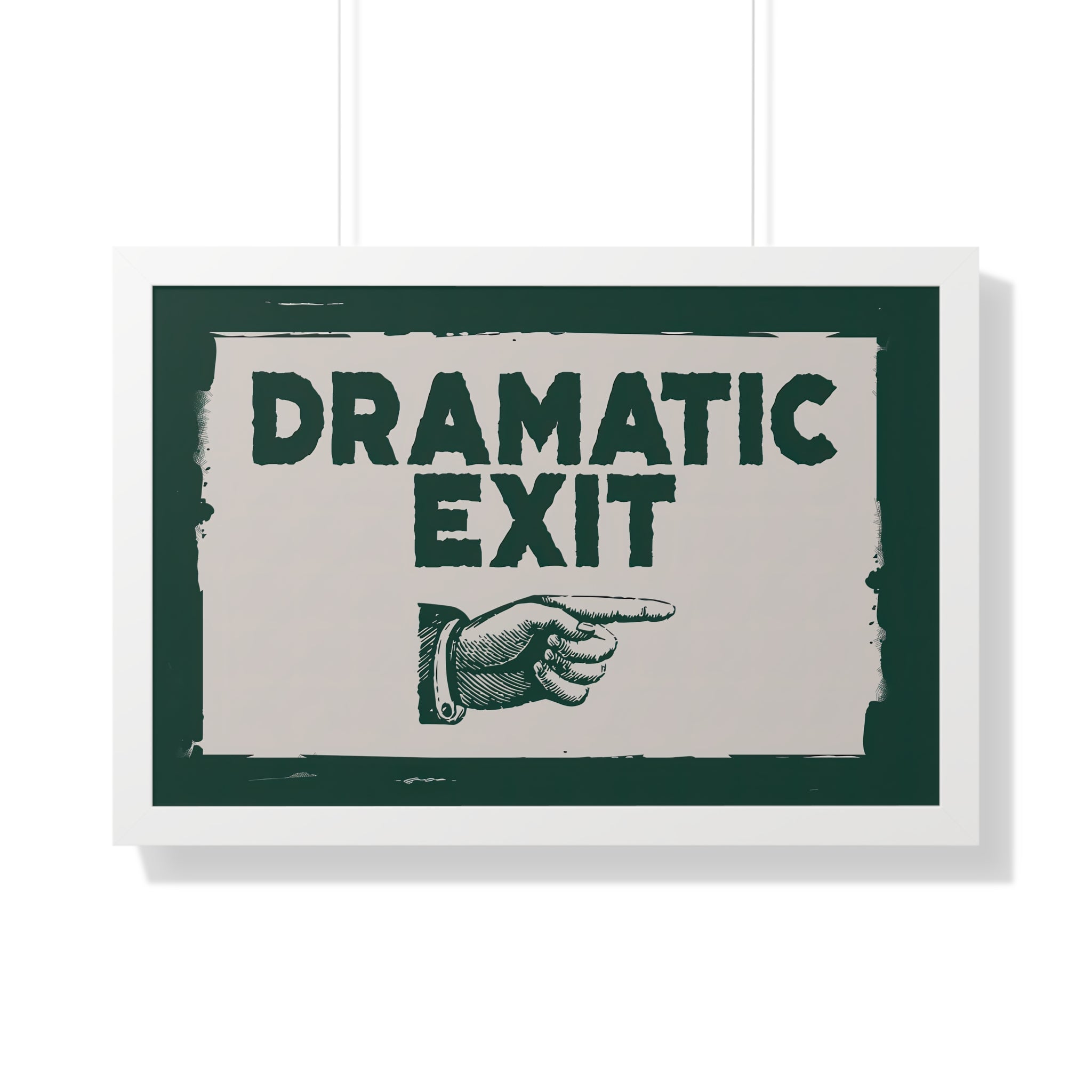 Framed Paper Print - Dramatic Exit Strategy