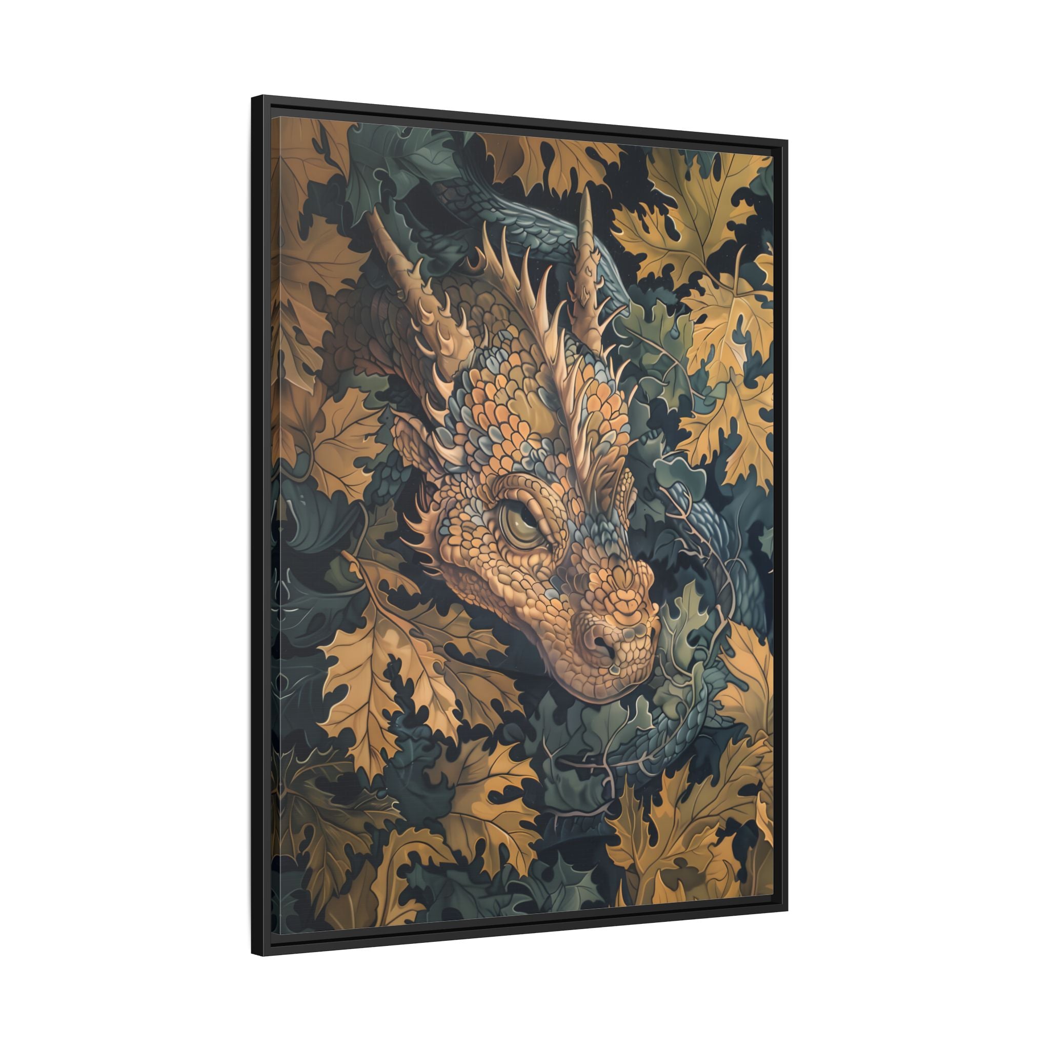 Framed Canvas - Enchanted Forest Dragon