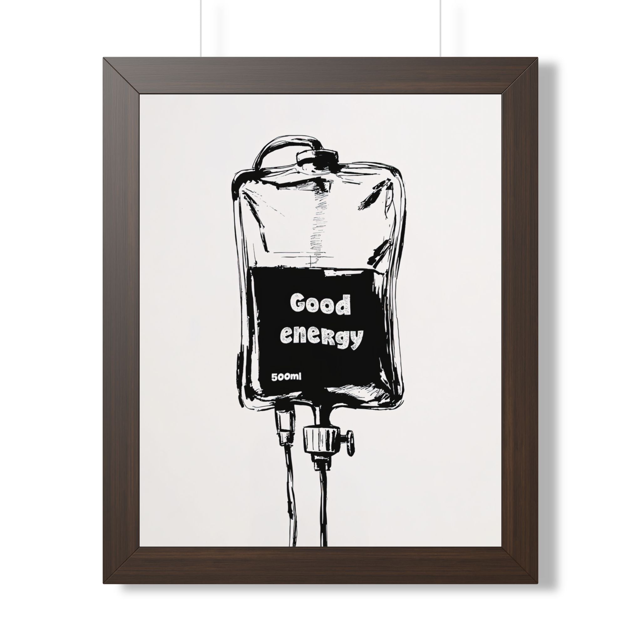 Framed Paper Print - Good Energy IV Bag