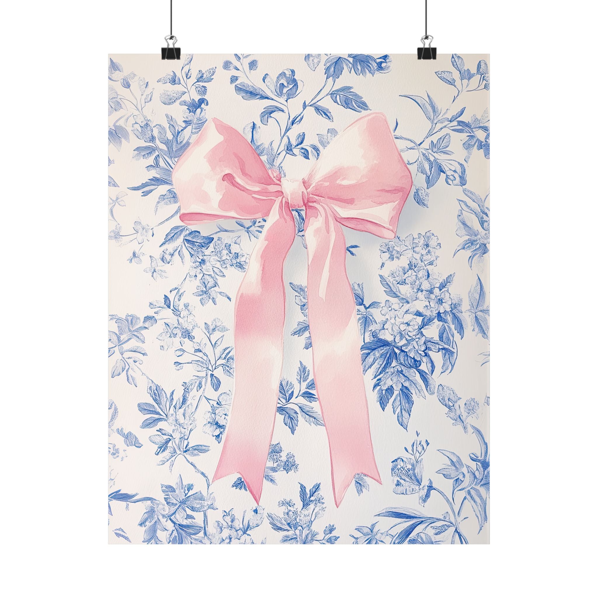 Pink Bow Floralscape