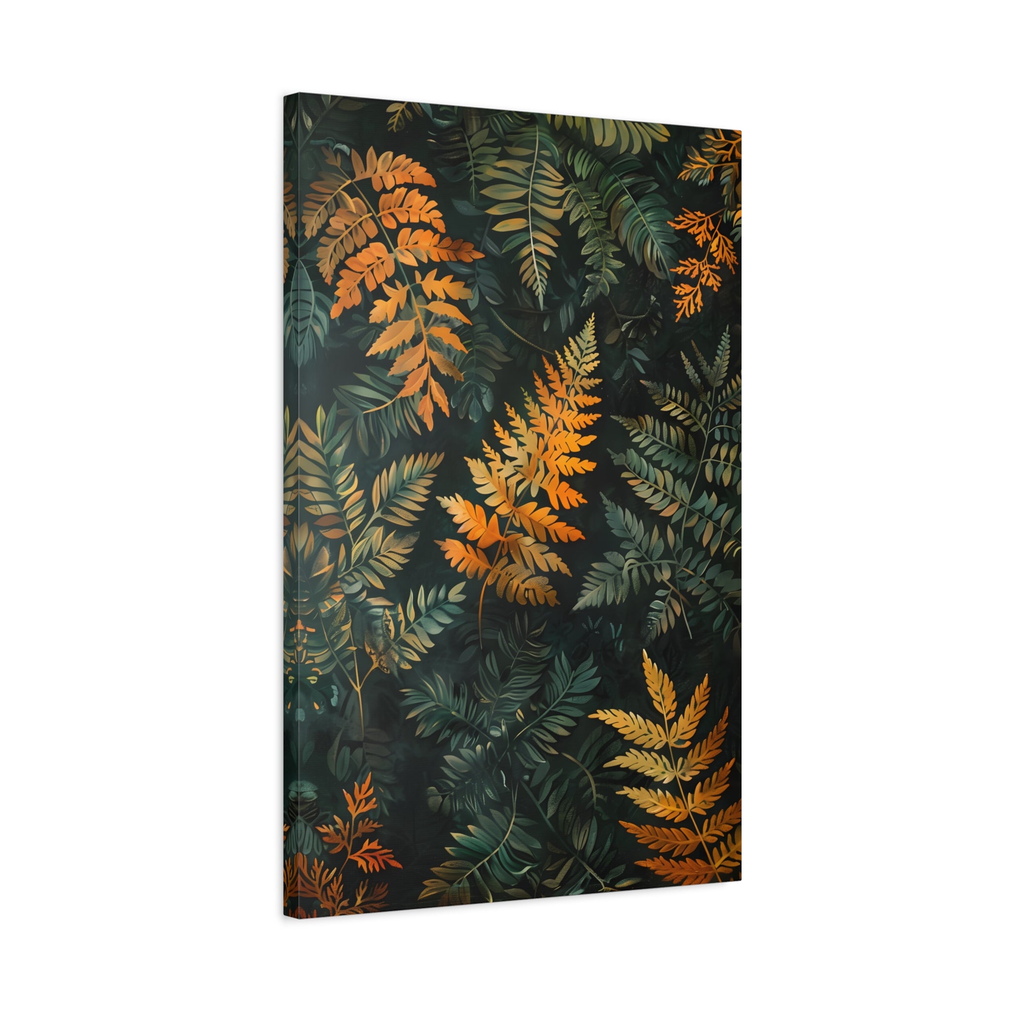 1.25" Matte Canvas - Golden Fern Elegance