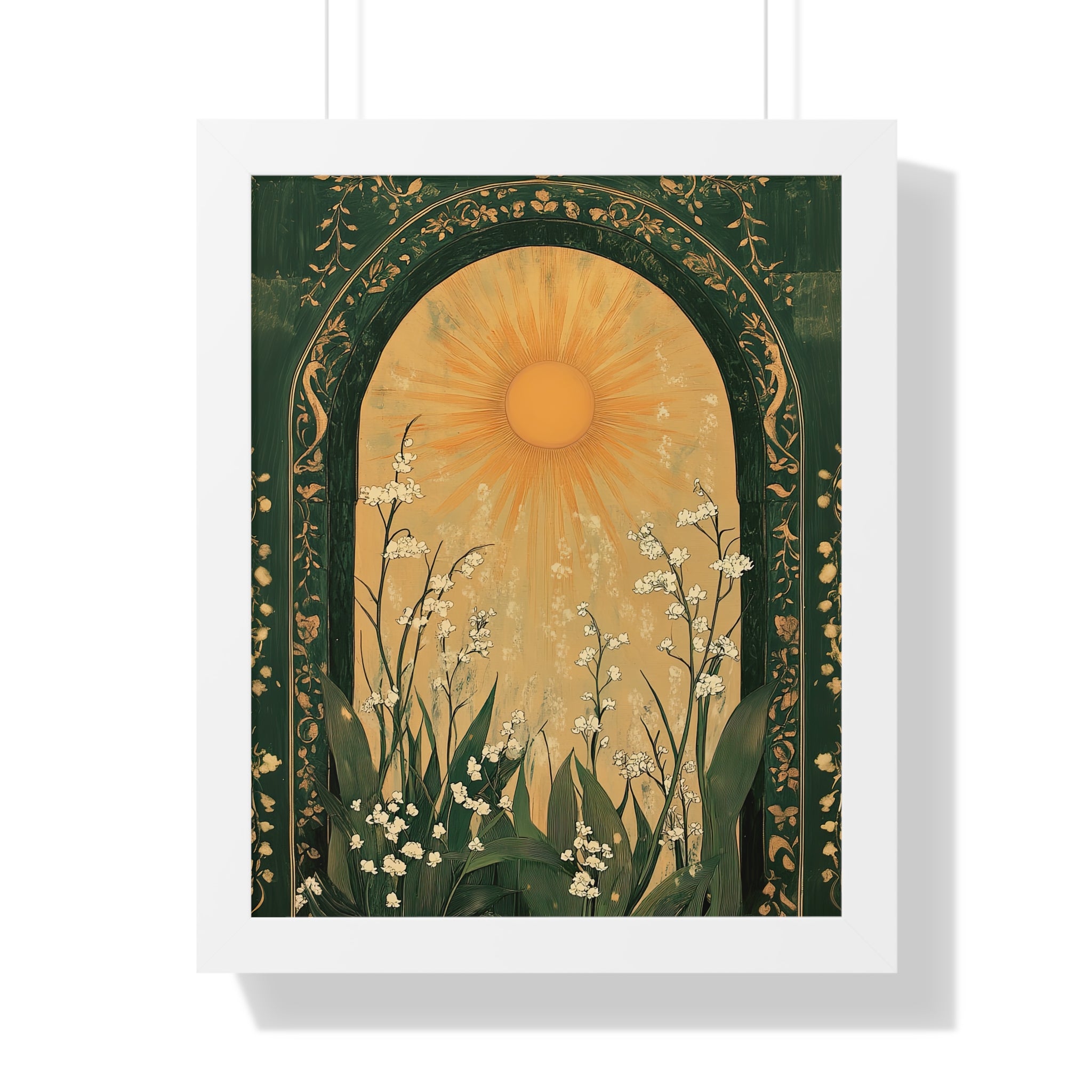Framed Paper Print - Lily of the Valley Archway