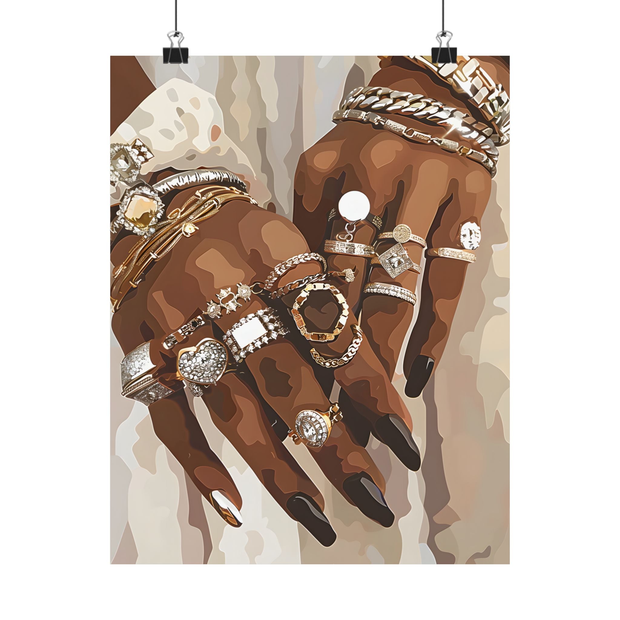 Layered Luxe Jewelry Hands