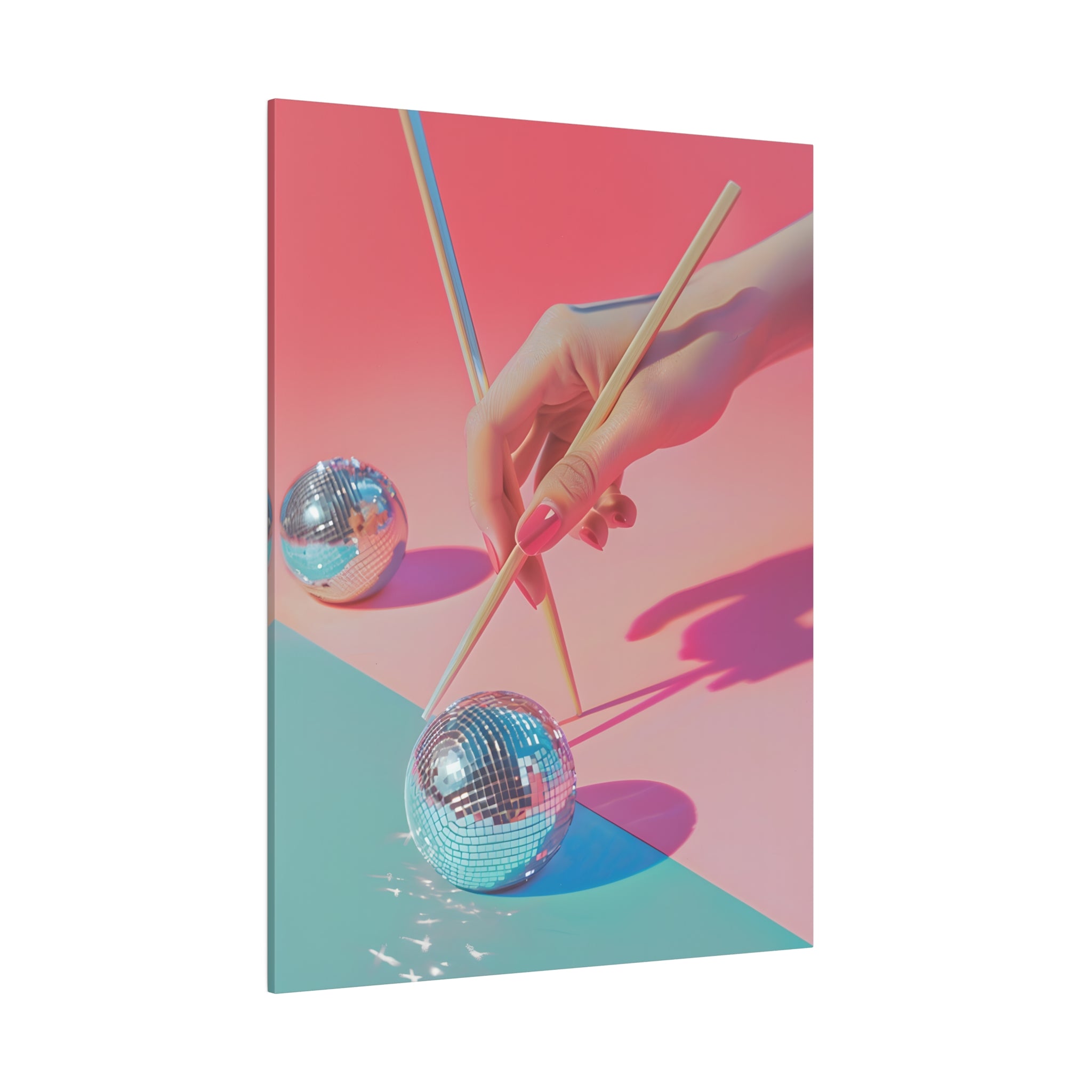 .75" Matte Canvas - Disco Chopsticks Delight