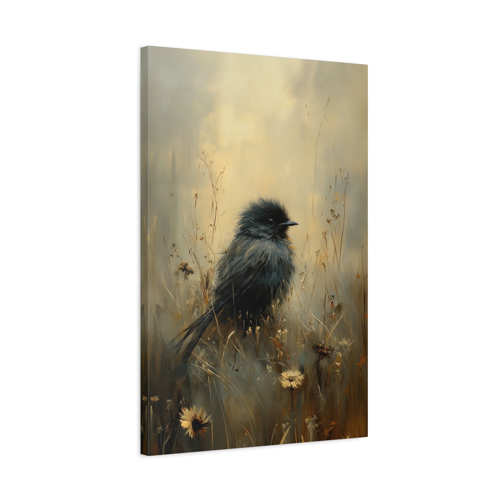 1.25" Matte Canvas - Golden Meadow Bird