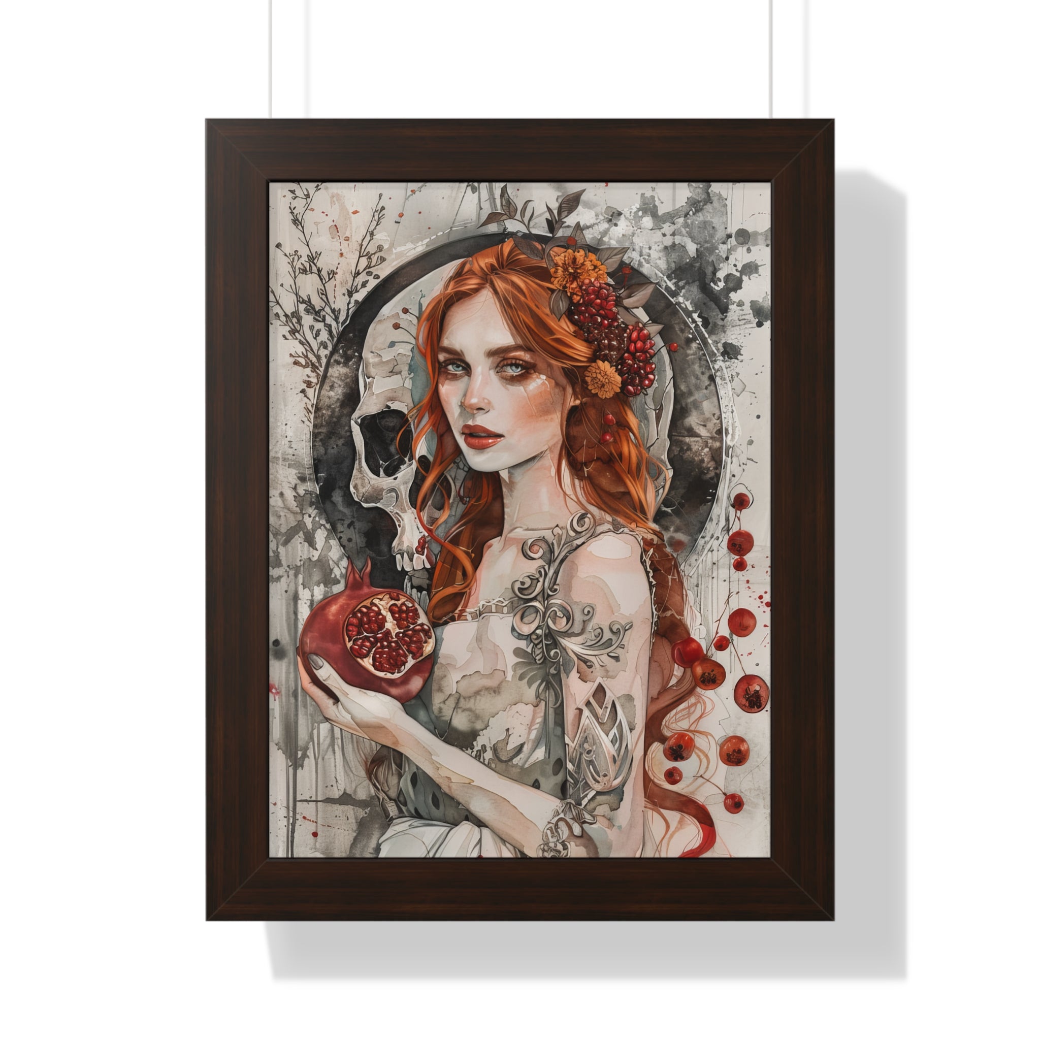 Framed Paper Print - Persephone’s Pomegranate Curse