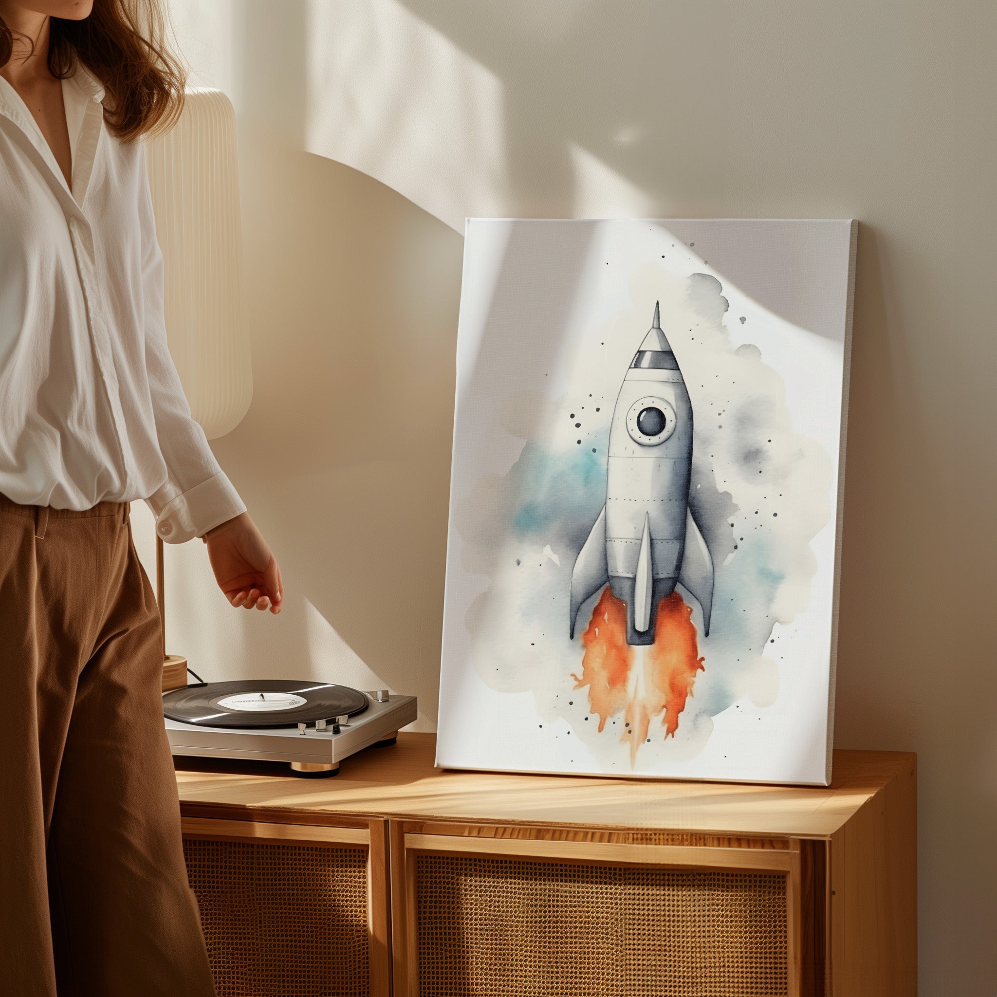 .75" Matte Canvas - Cosmic Liftoff Dreams